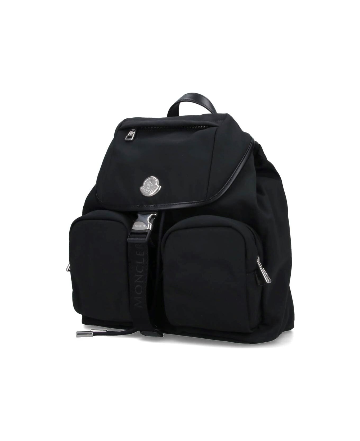 Moncler Logo Backpack - Black
