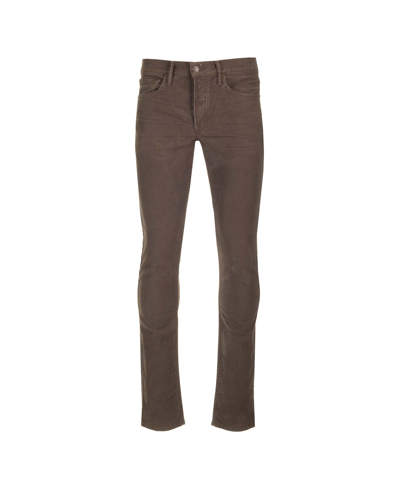 Tom Ford Moleskin Slim Fit Denim Chocolate - Brown