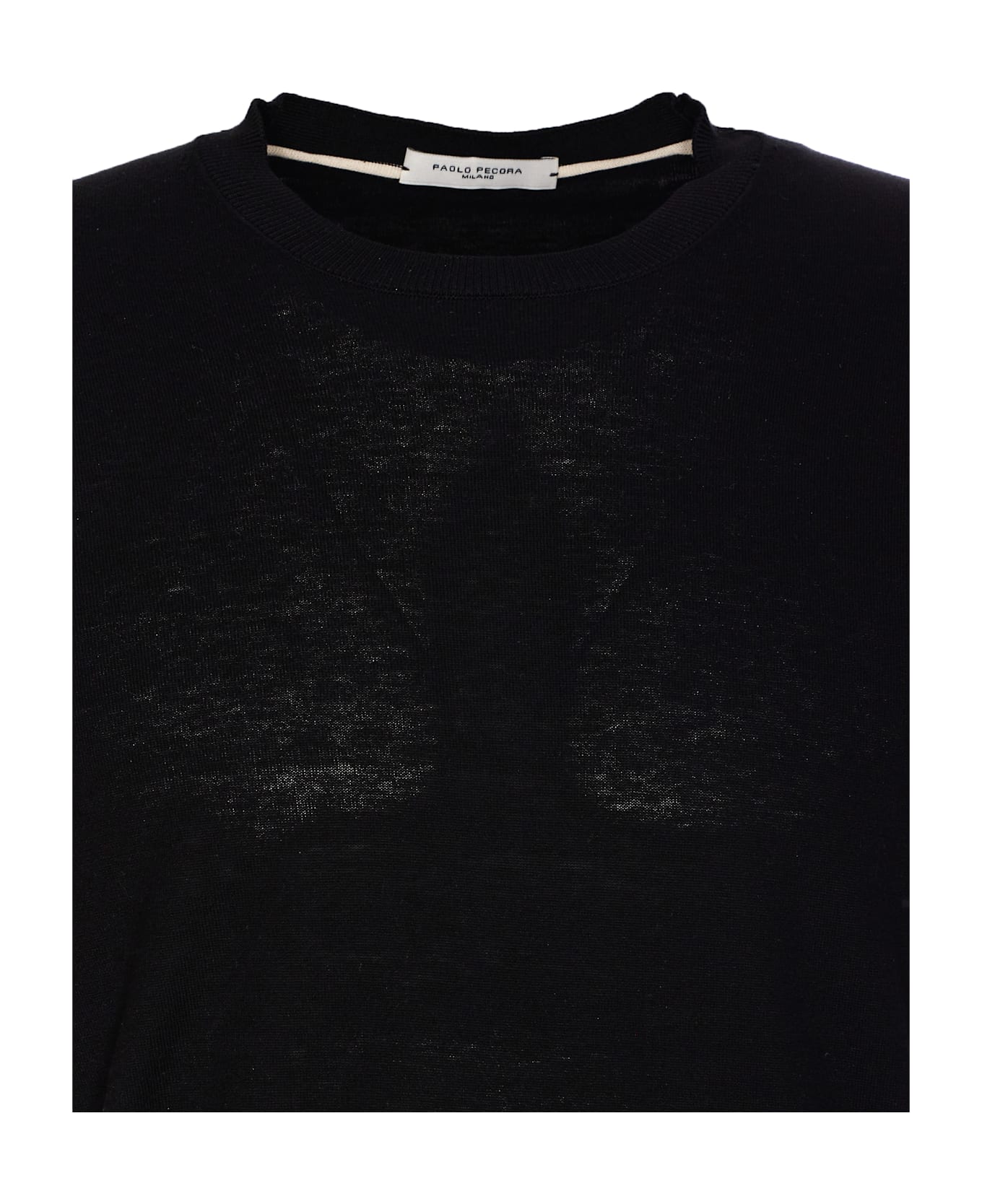 Paolo Pecora Short Sleeves Sweater - Black