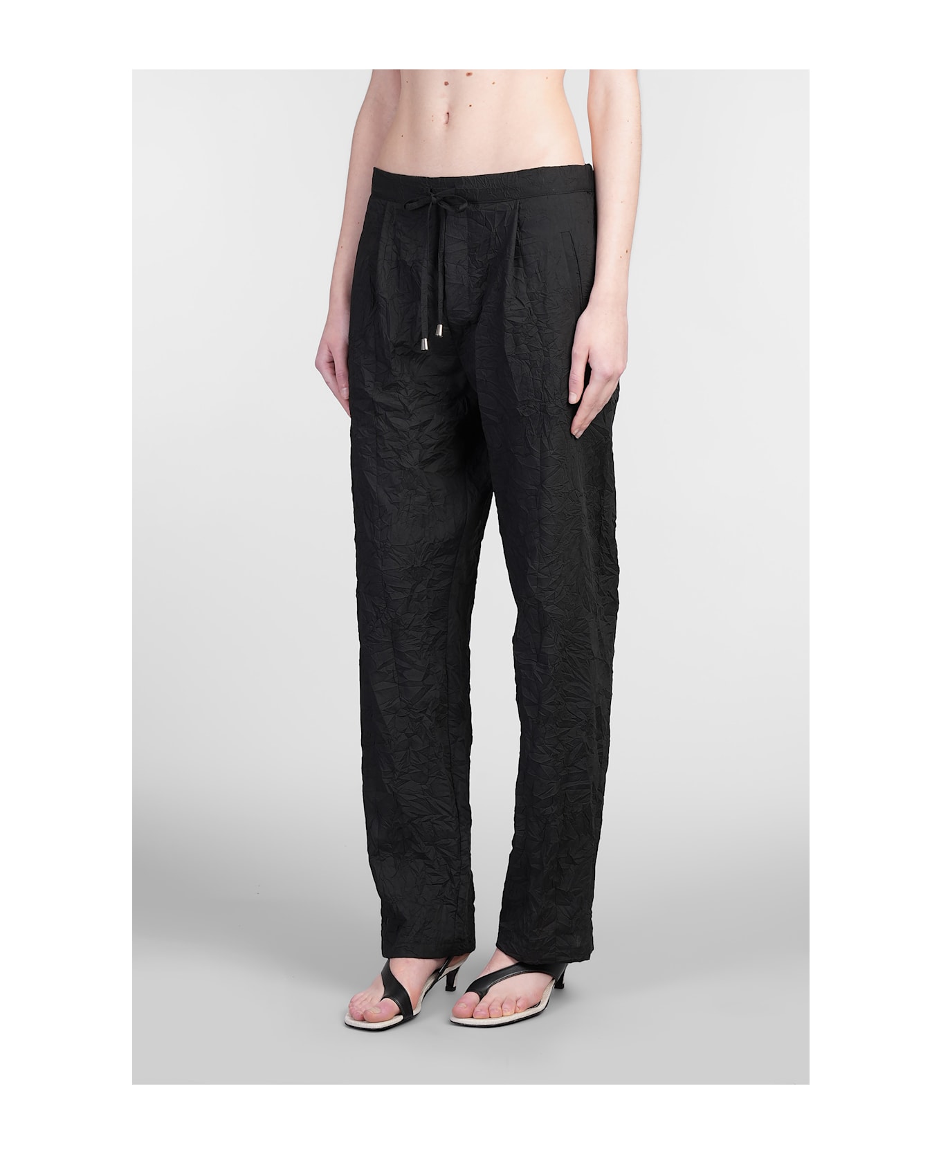 Holy Caftan Pablo Pants In Black Cotton - black
