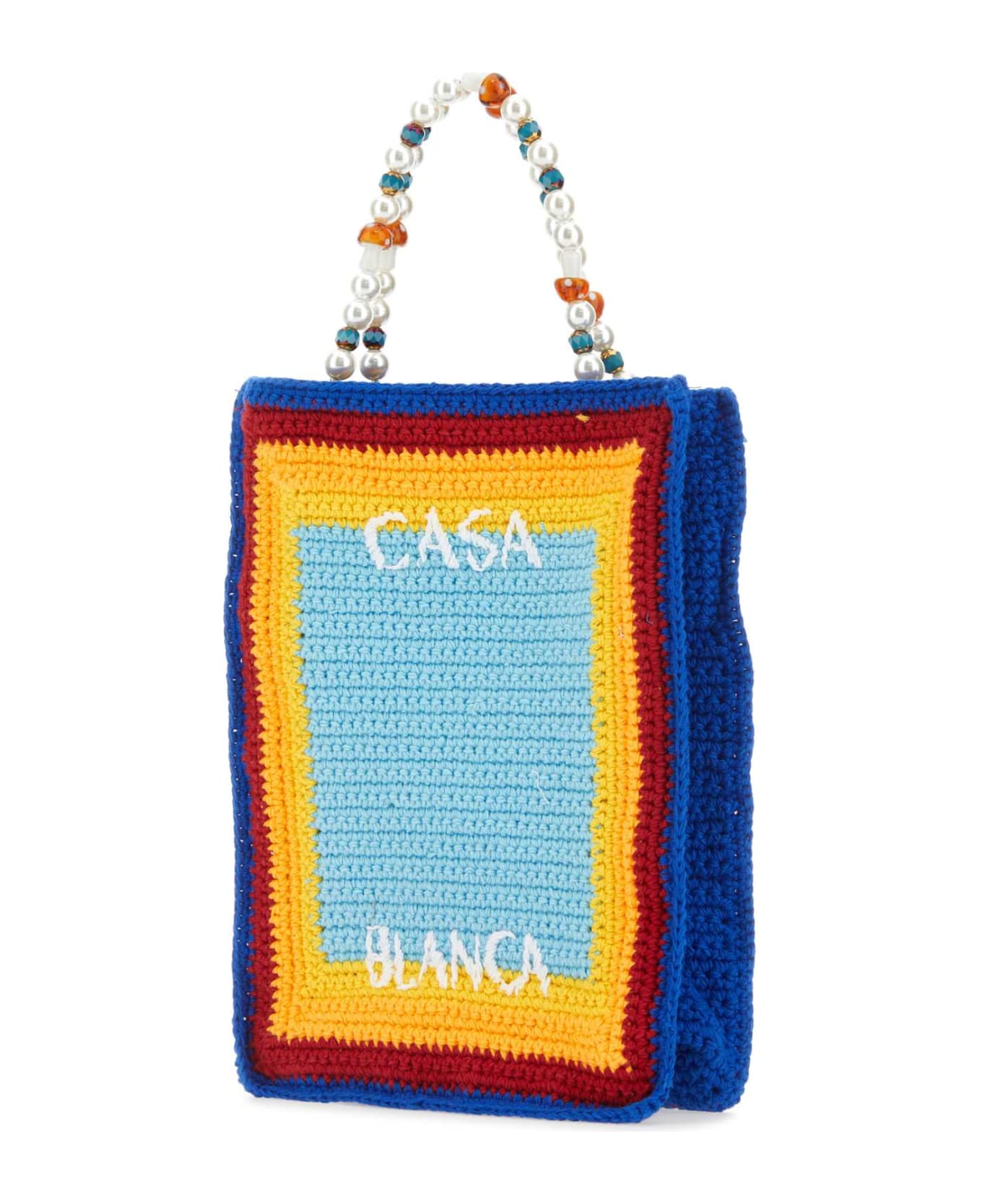 Casablanca Multicolor Crochet Handbag - Multicolor