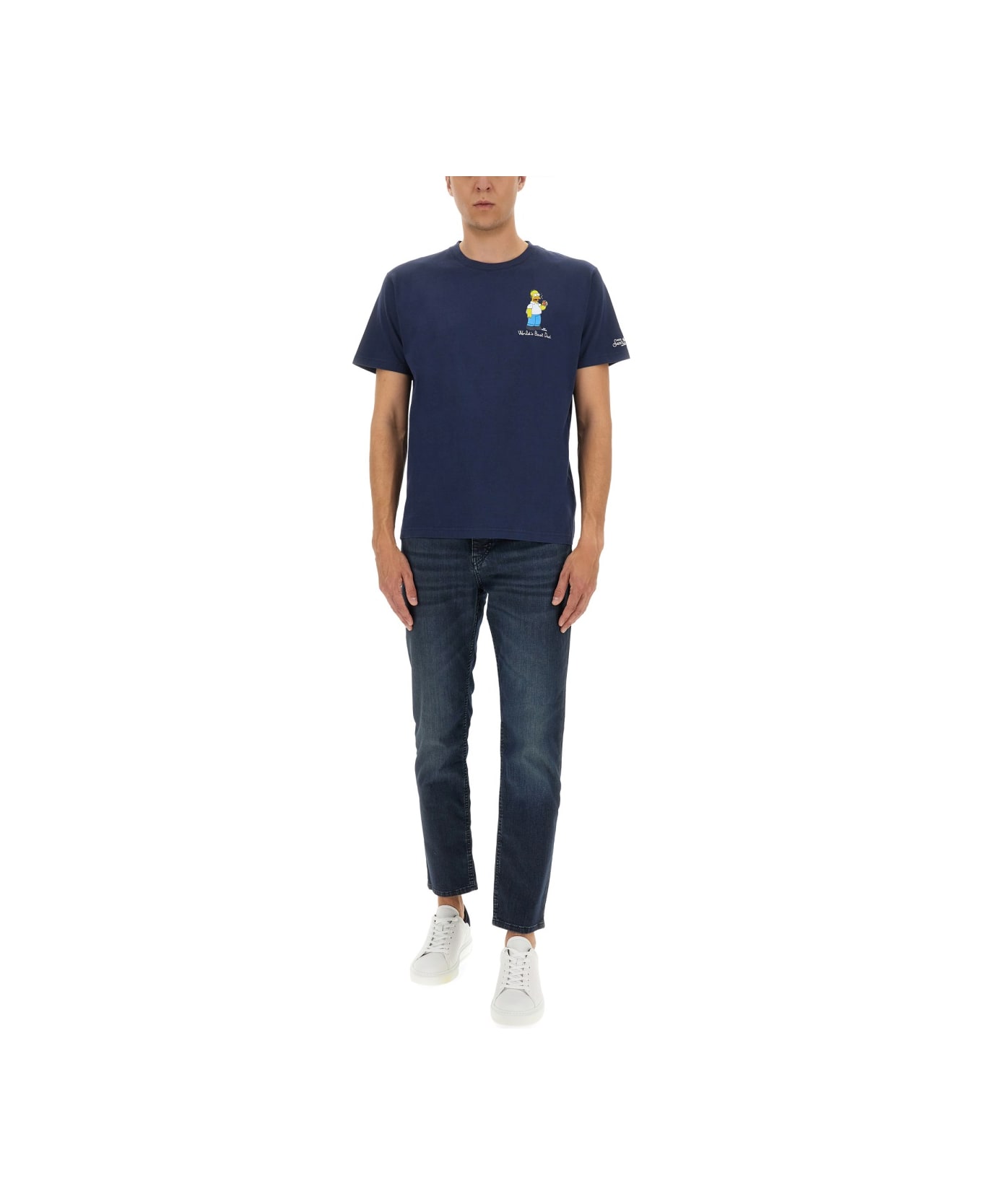MC2 Saint Barth T-shirt With Print - BLUE