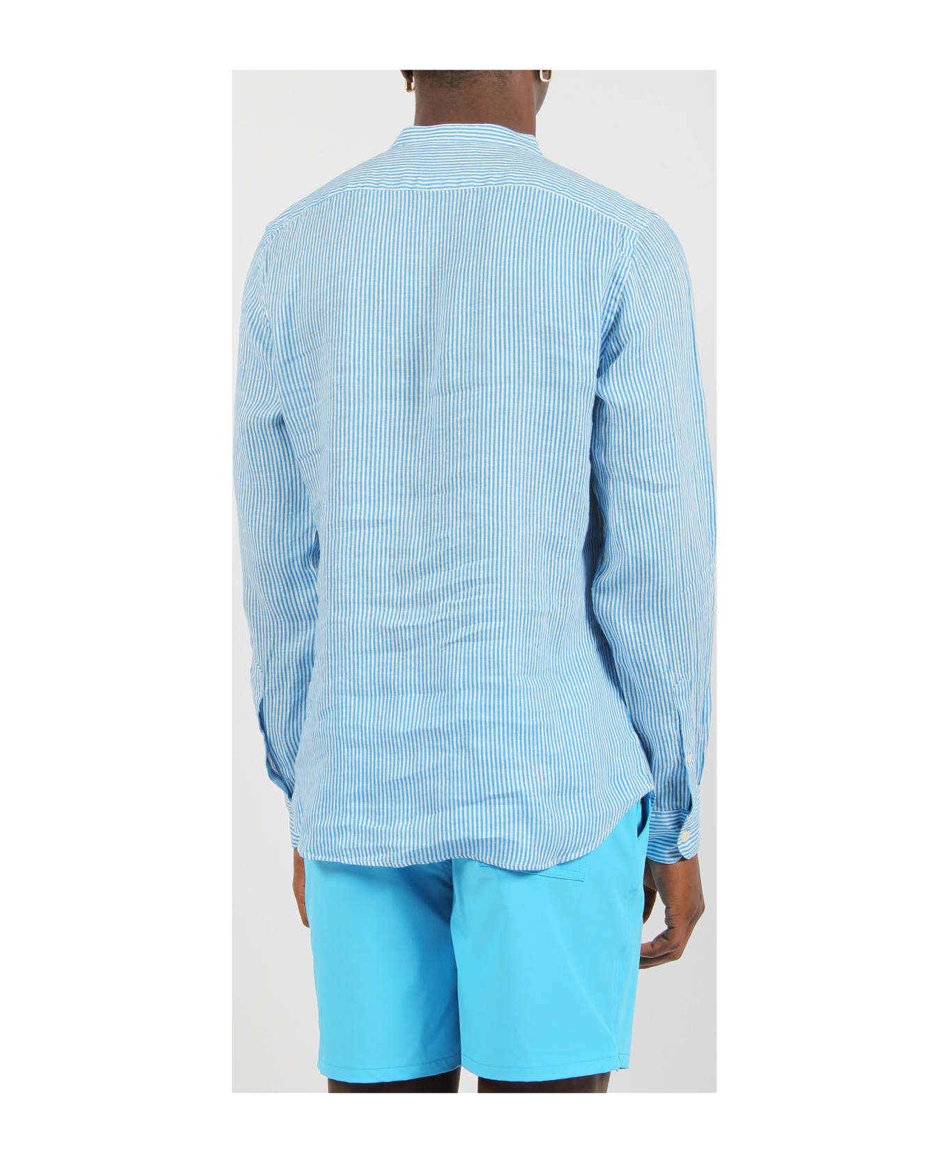 MC2 Saint Barth Naxos Striped Shirt - Blue シャツ