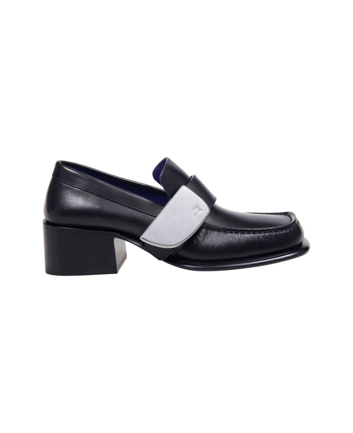 Burberry London Shield Square-toe Loafers - Black