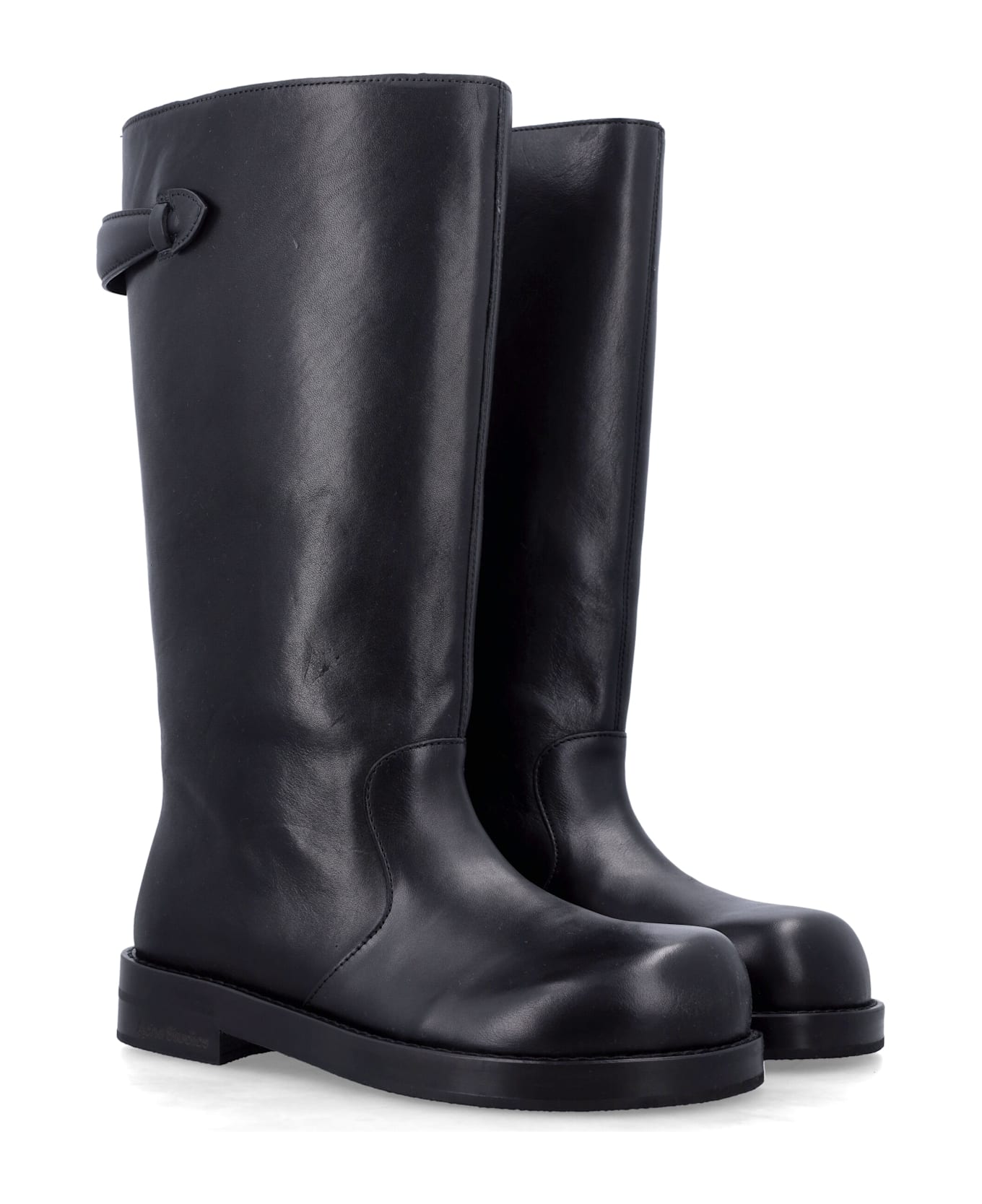 Acne Studios Leather Boots - BLACK