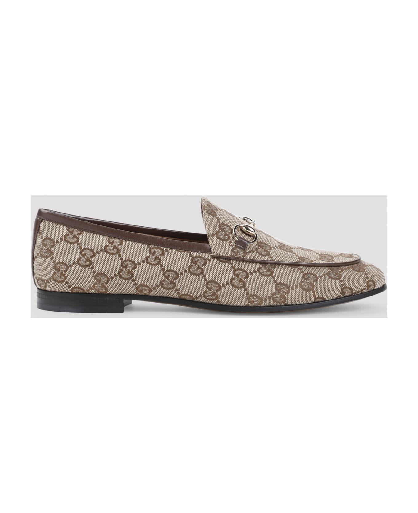 Gucci New Jordaan Loafer - Beige Ebony N.acero