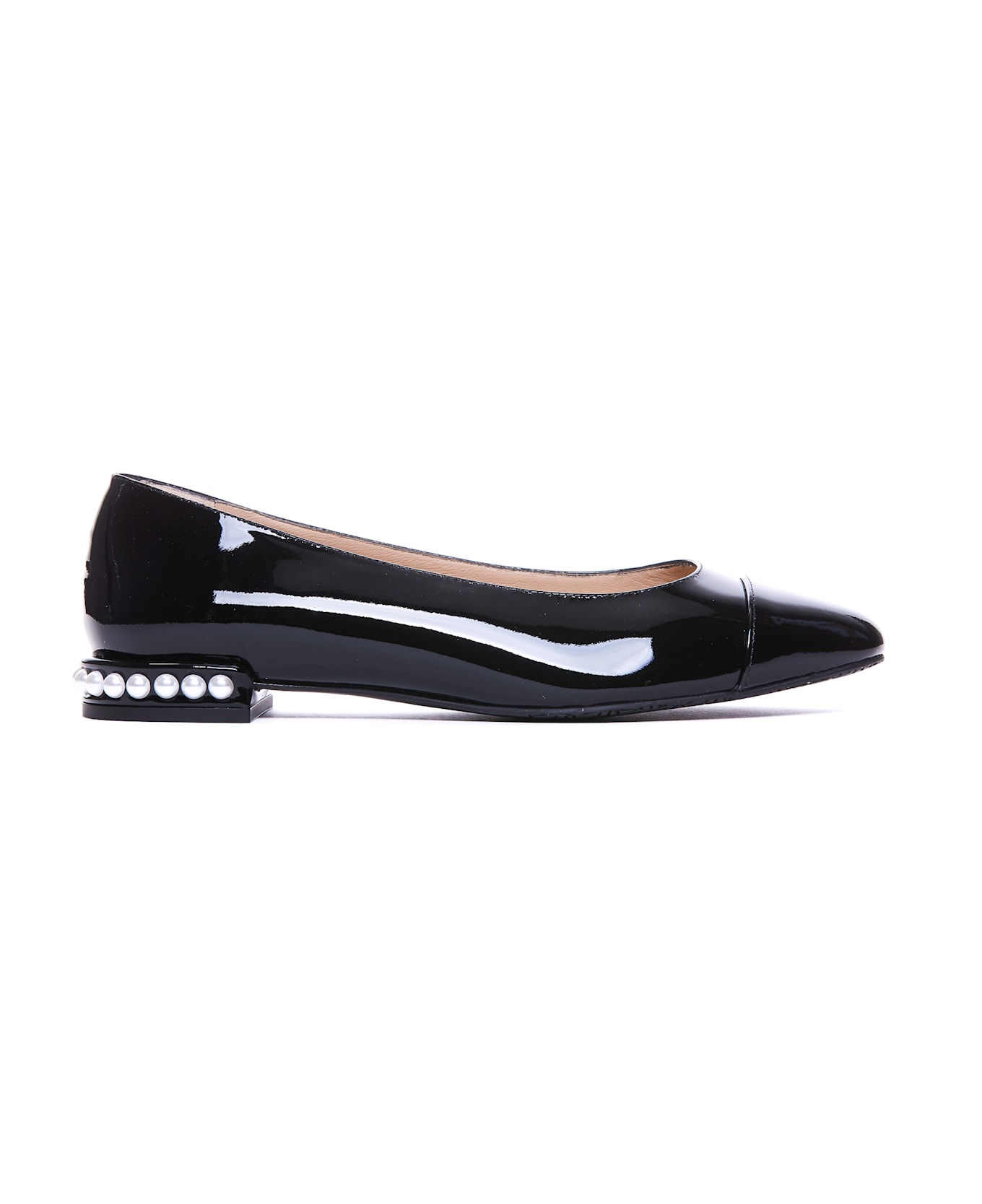 Stuart Weitzman Pearl Flats - Black