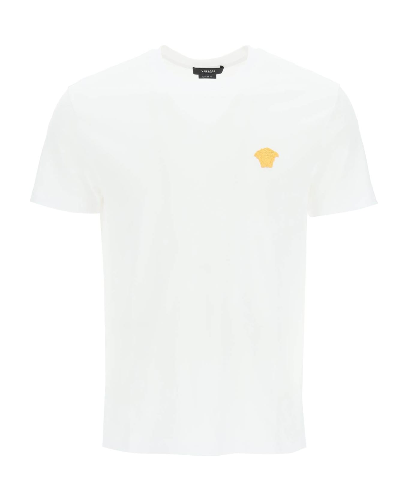 Versace Medusa Embroidered T-shirt - White シャツ
