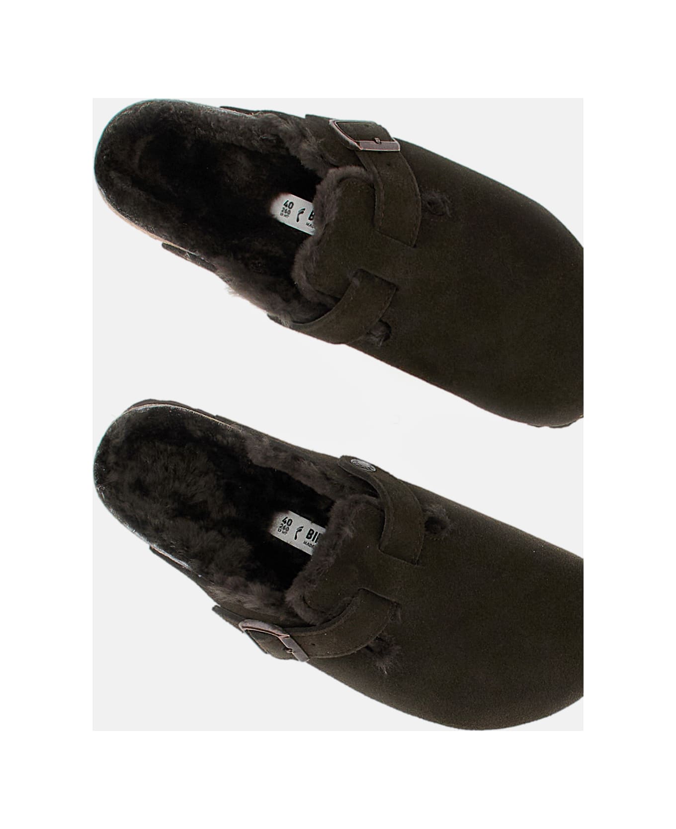 Birkenstock Boston Shearling Suede - Brown