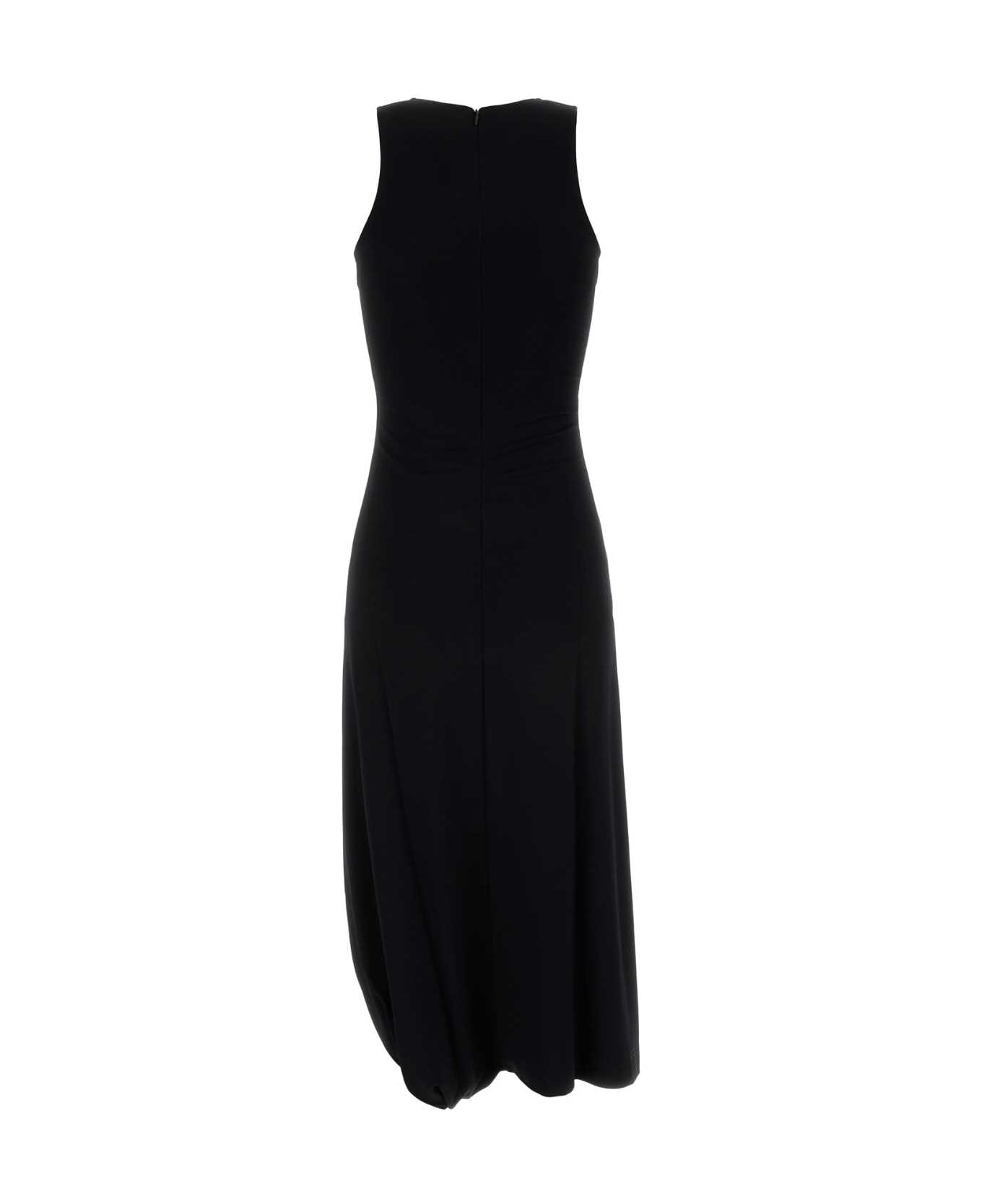 Lemaire Black Stretch Viscose Blend Dress - BLACK