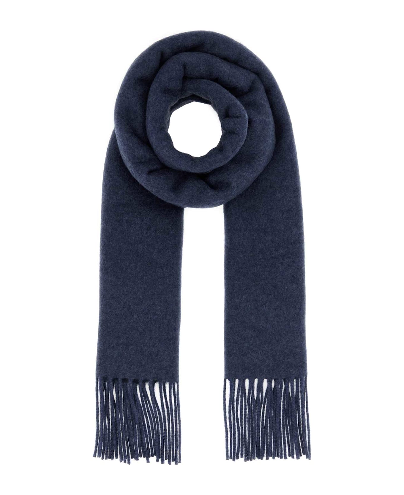 Gucci Navy Blue Cashmere Scarf - PETROLBLUESKYBLUE