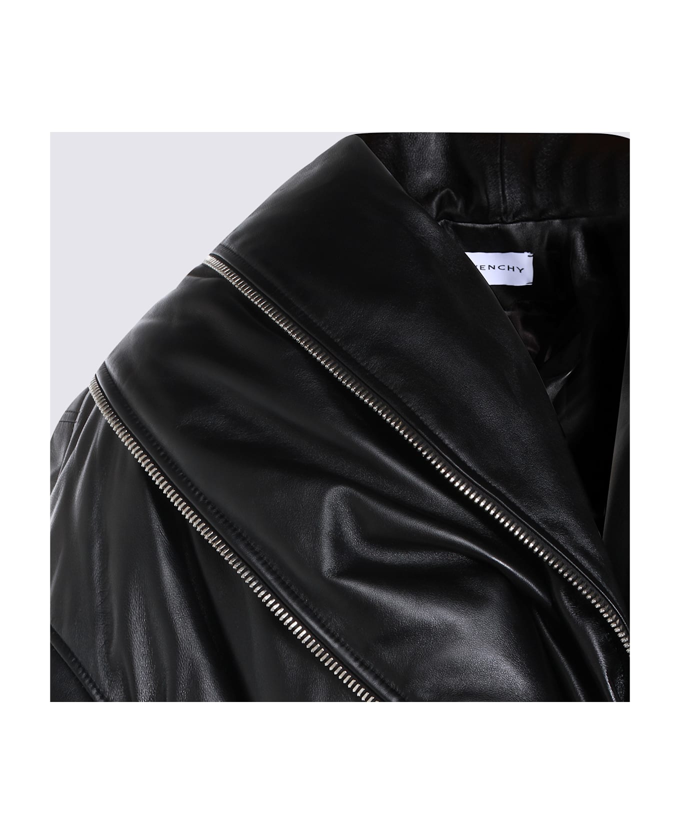Givenchy Black Leather Jacket - Black