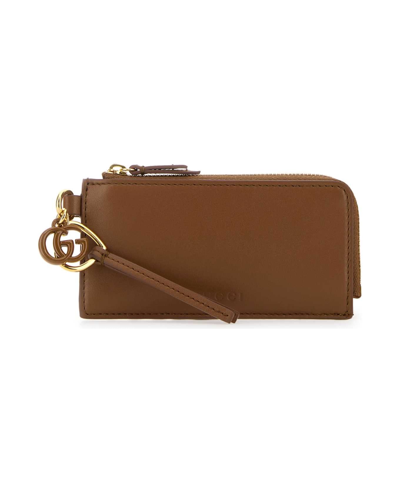 Gucci Caramel Leather Card Holder - SUNDIALSUNDIAL