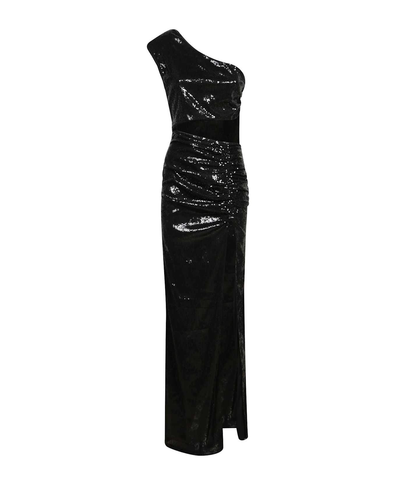 Amen Black Sequined Long Dress - Black