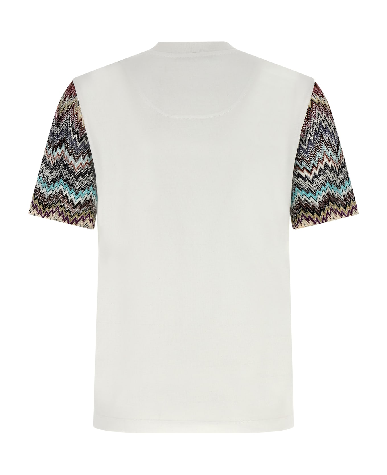 Missoni Snake Sleeve T-shirt - White