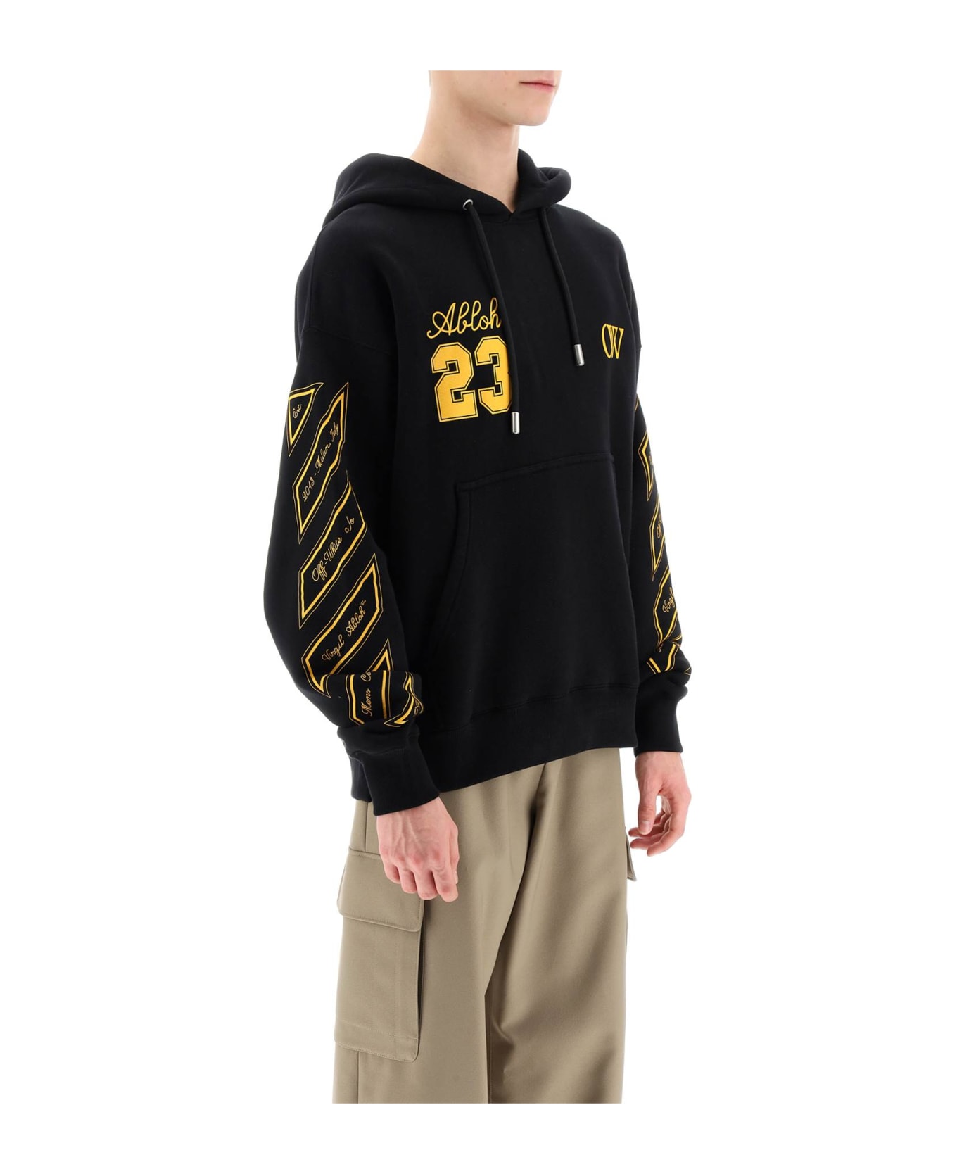 Off-White Hoodie - Black Gold Fusion