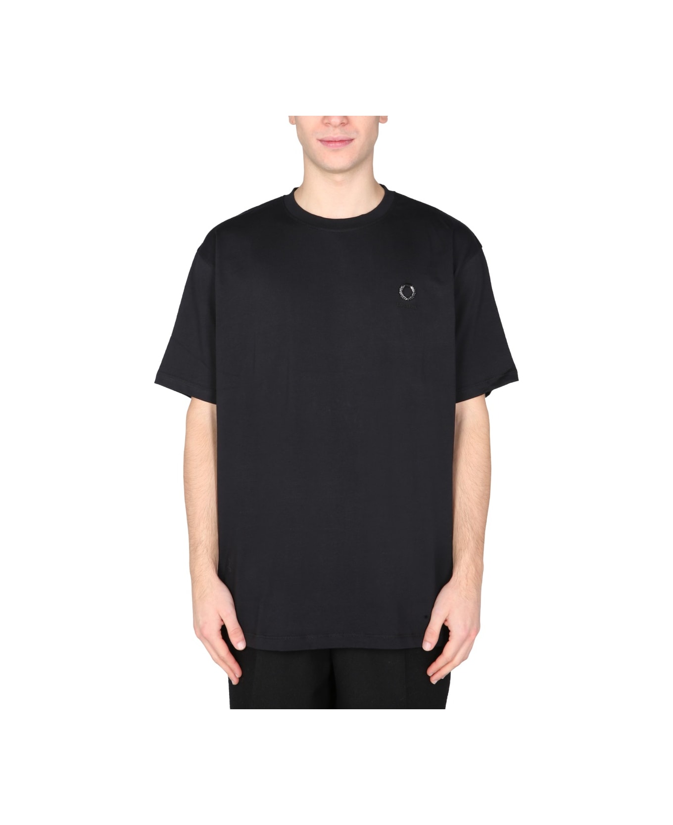 Fred Perry by Raf Simons T-shirt With Logo - BLACK