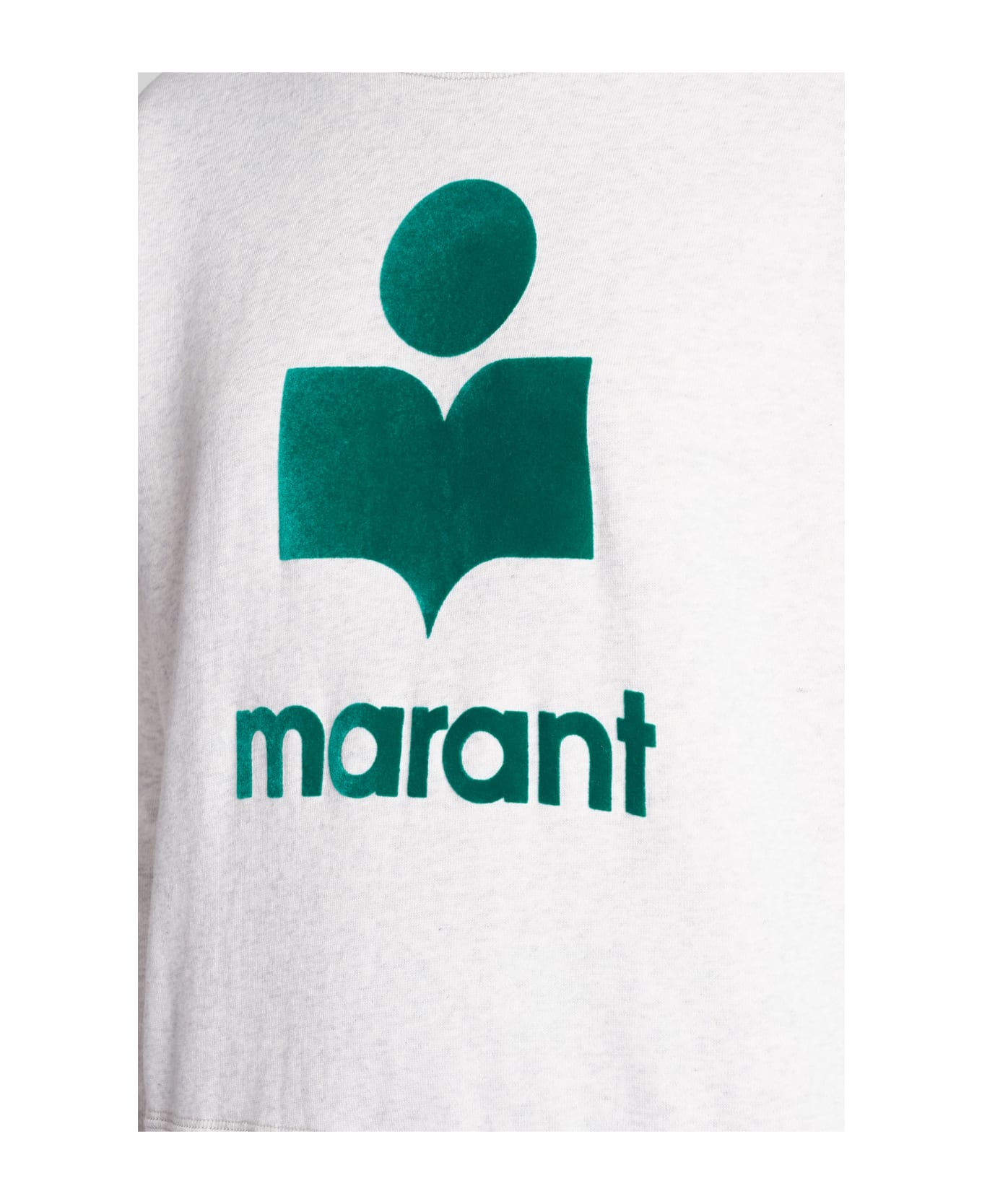 Marant Étoile Mobyli Crewneck Sweatshirt - Ecru/emerald