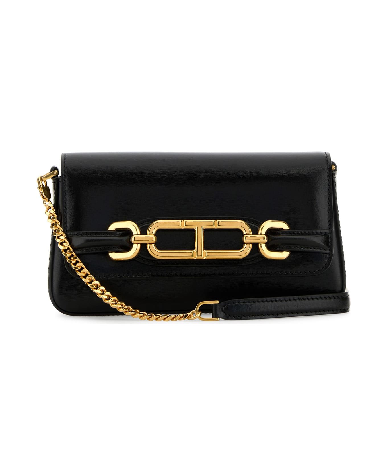 Tom Ford Box Palmellato Mini Bag - BLACK