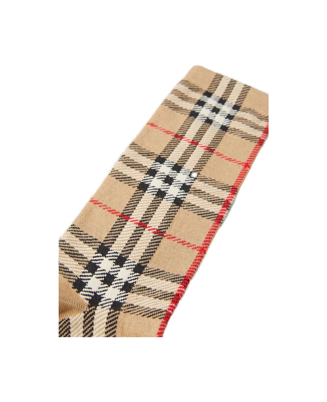 Burberry Vintage Check-pattern Stretched Socks - BEIGE 靴下