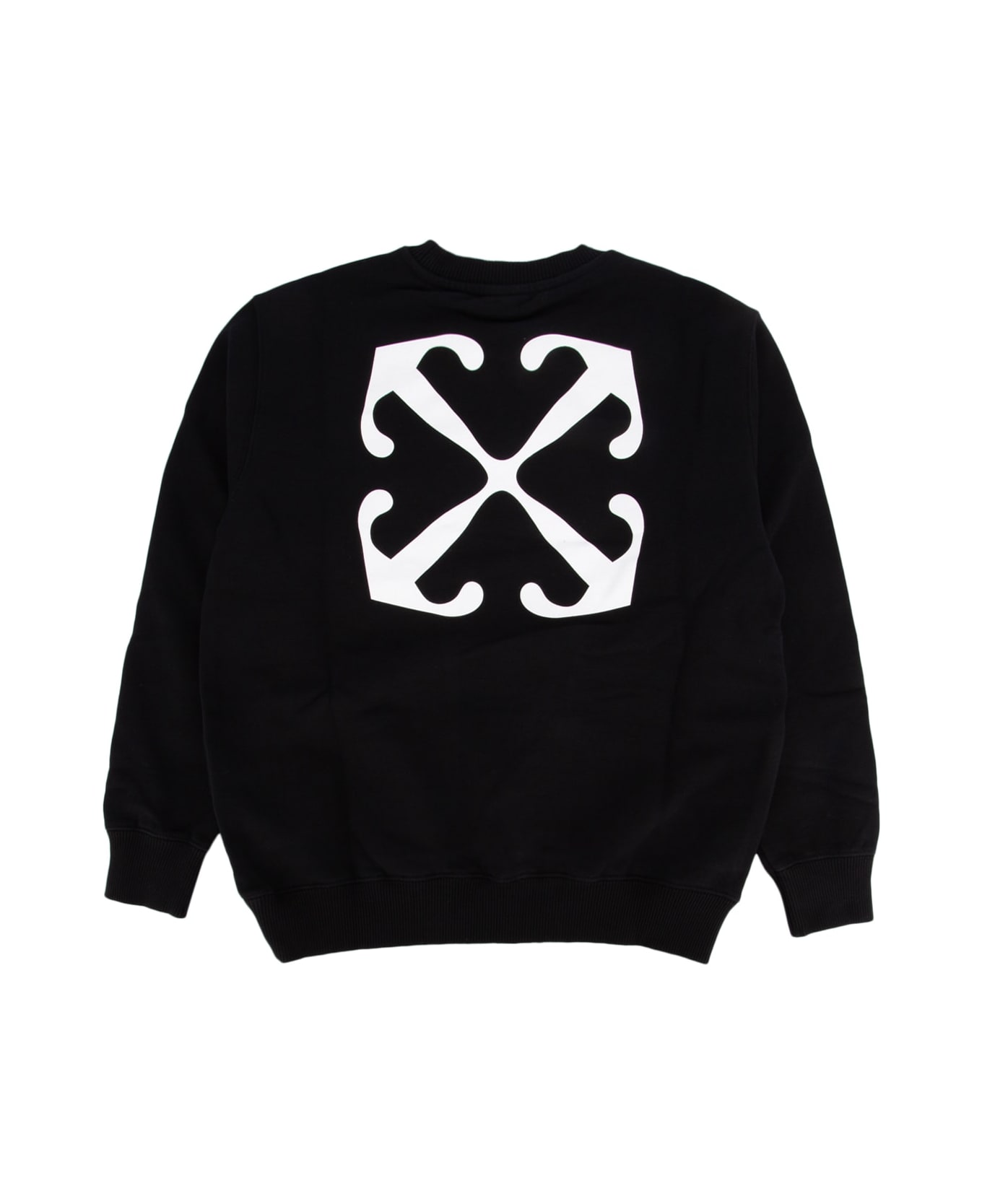 Off-White Off Stamp Plain Crewneck Black White - BLACKWH