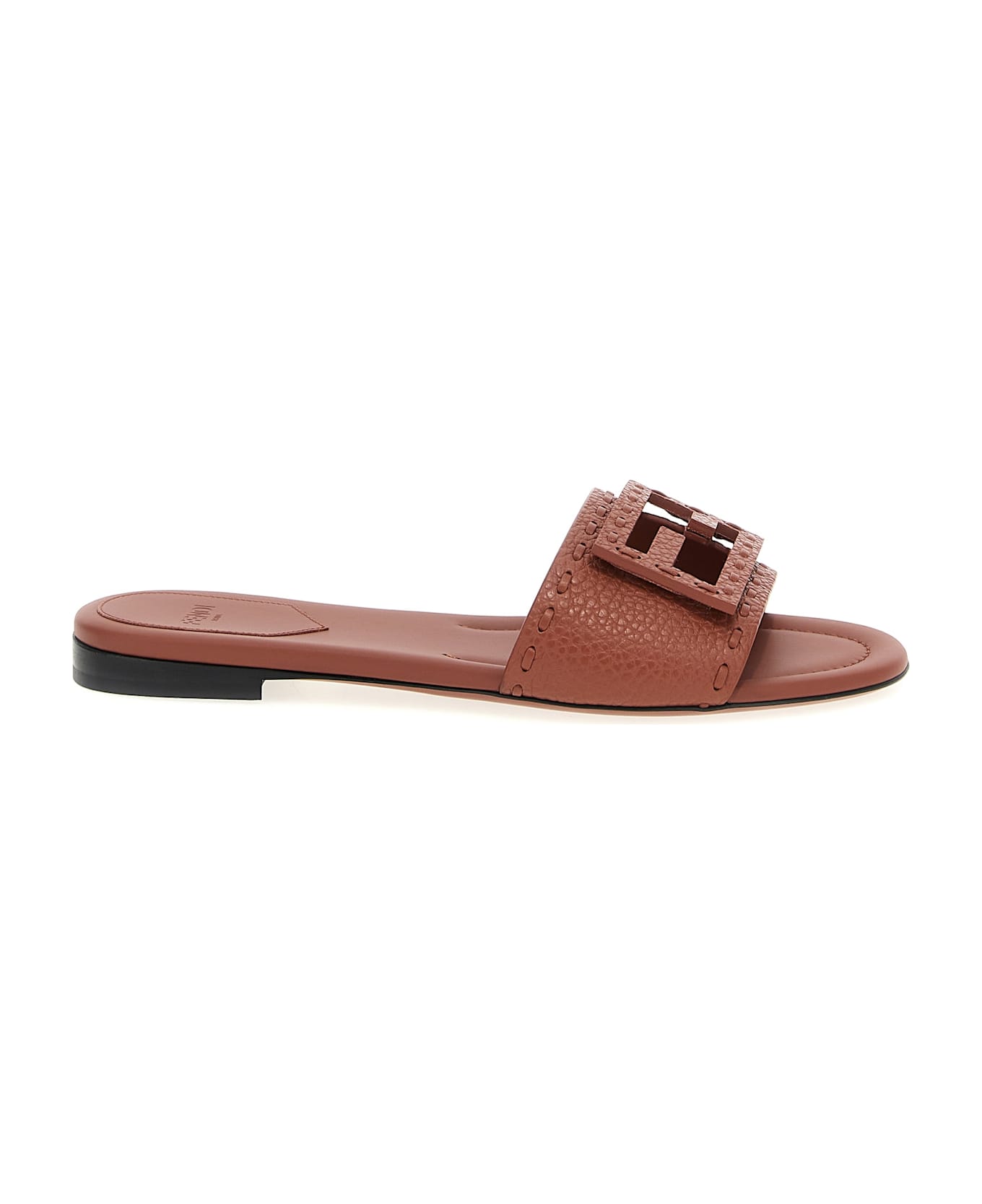 Fendi 'baguette' Slides - Brown