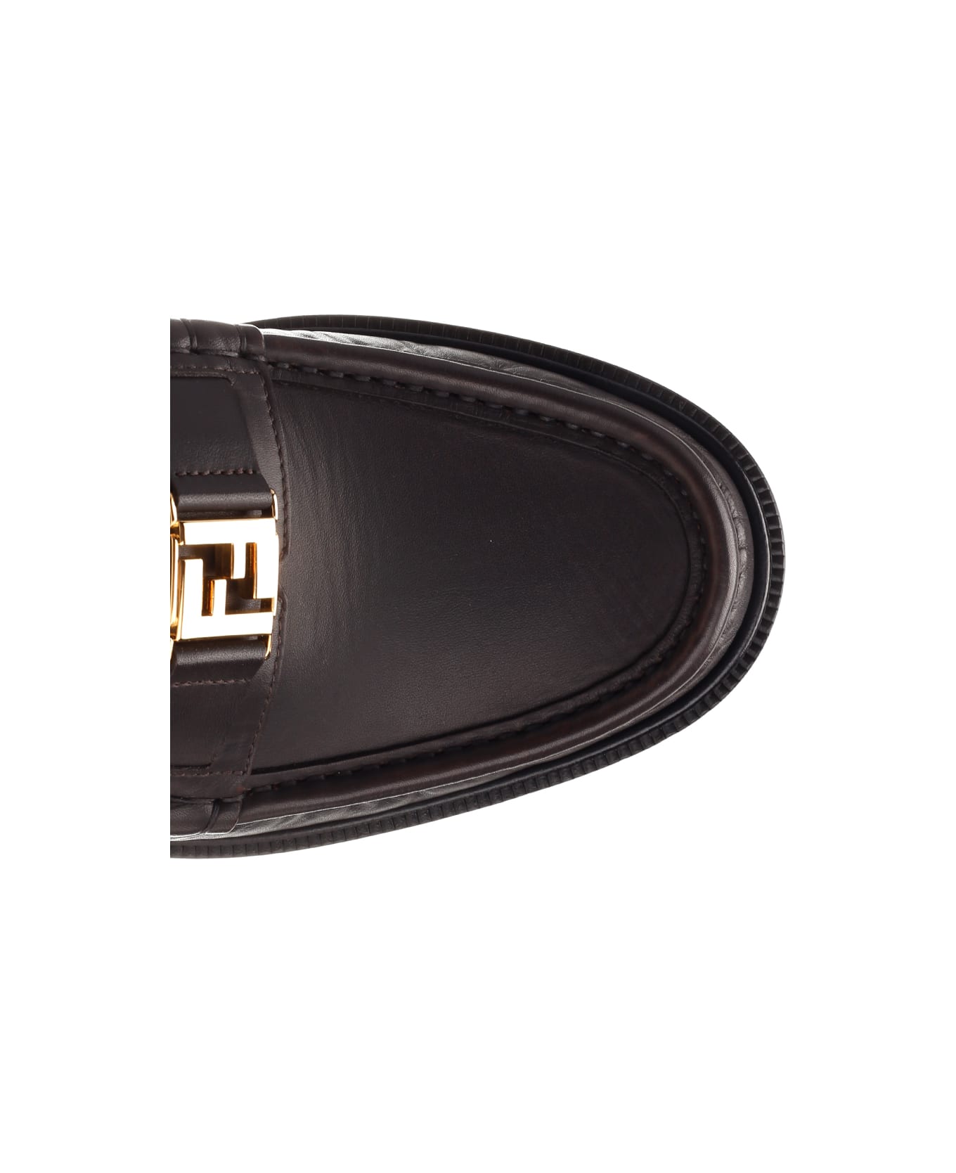 Fendi Leather Loafers - Brown