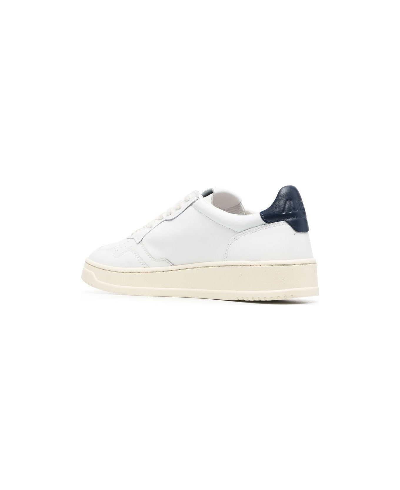 Autry Medialist Low Leather Sneakers - Blue