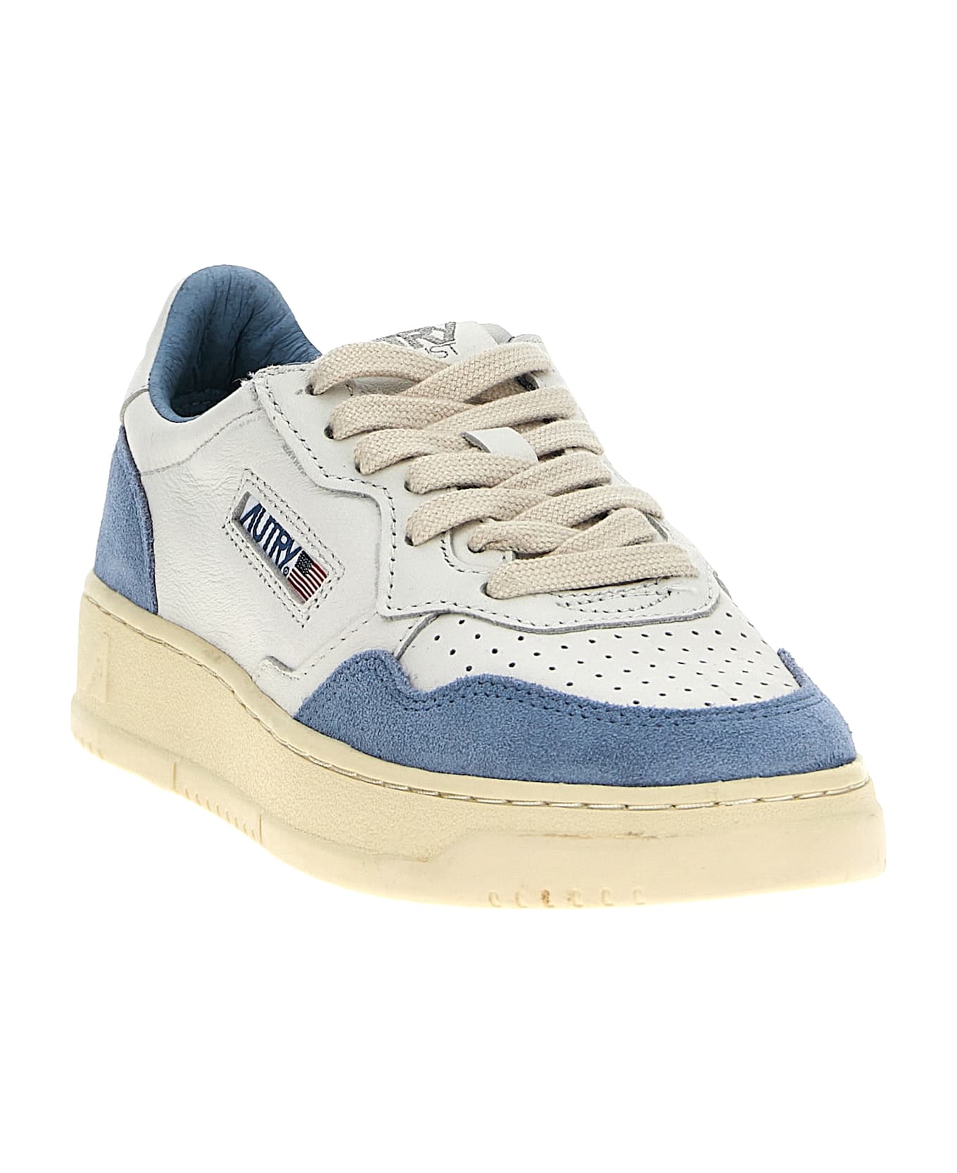 Autry 'medalist Low' Sneakers - Light Blue