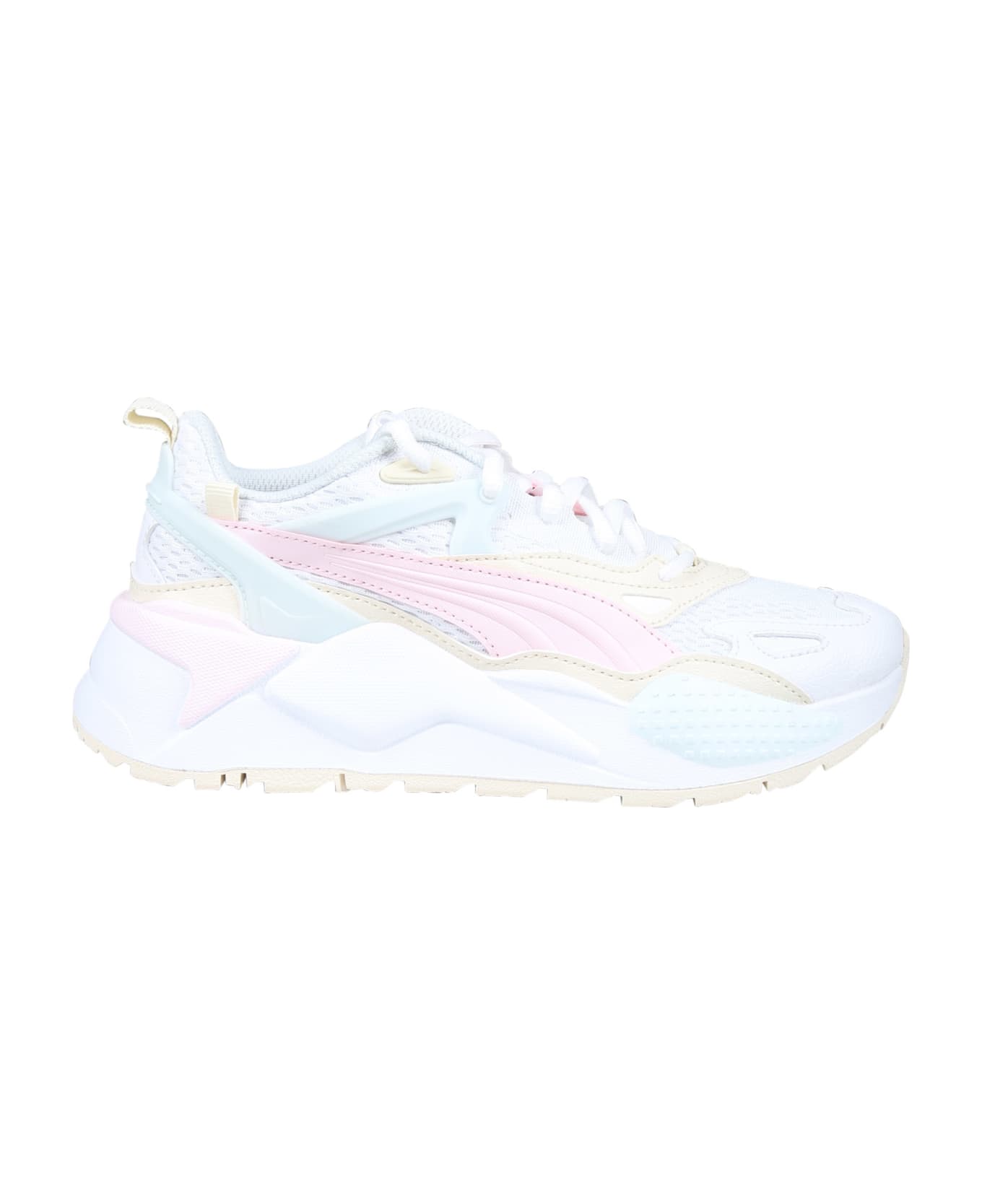 Puma Rs-x Efekt White Low Sneakers For Girl - White