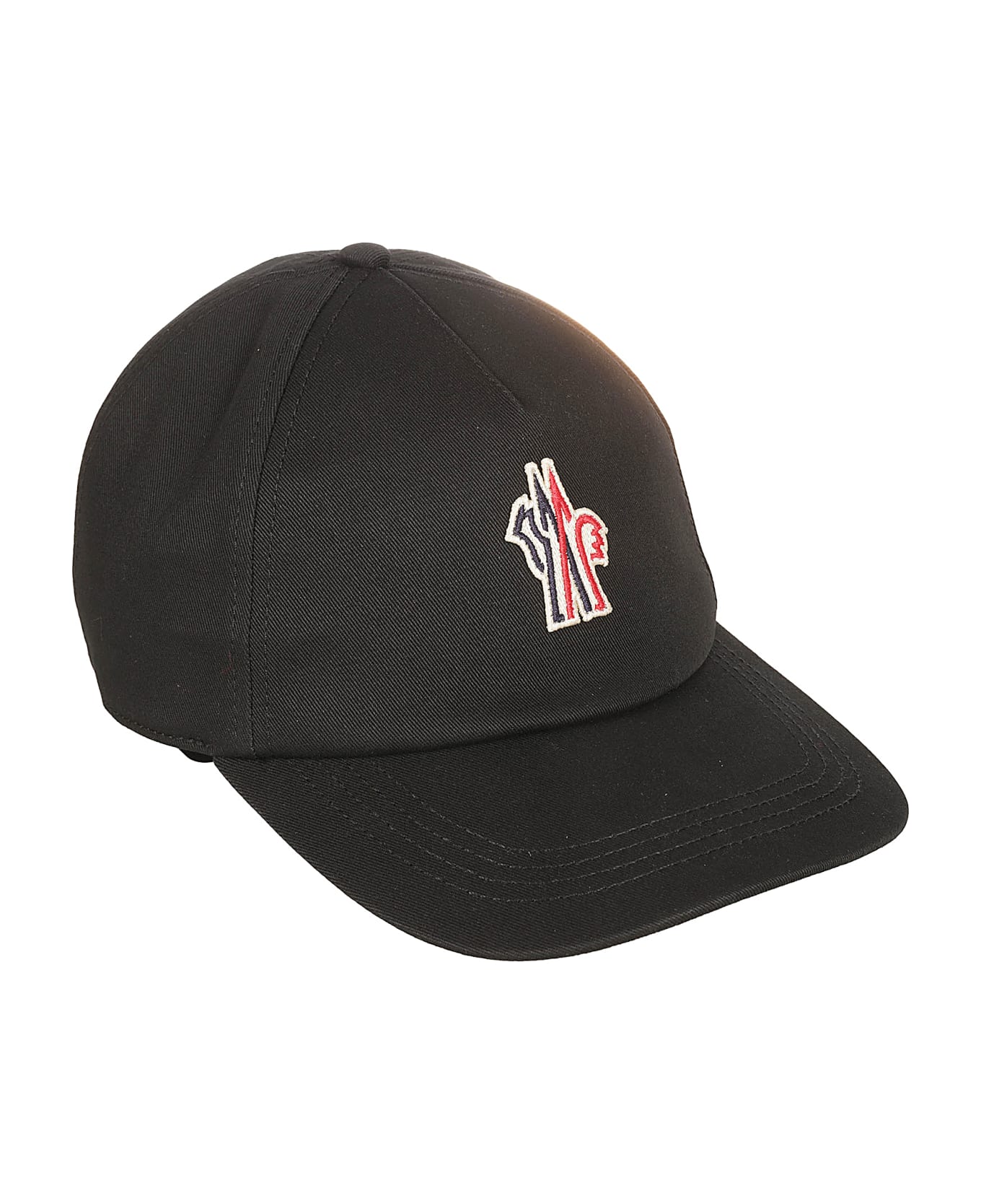 Moncler Grenoble Logo Patch Baseball Cap - Black