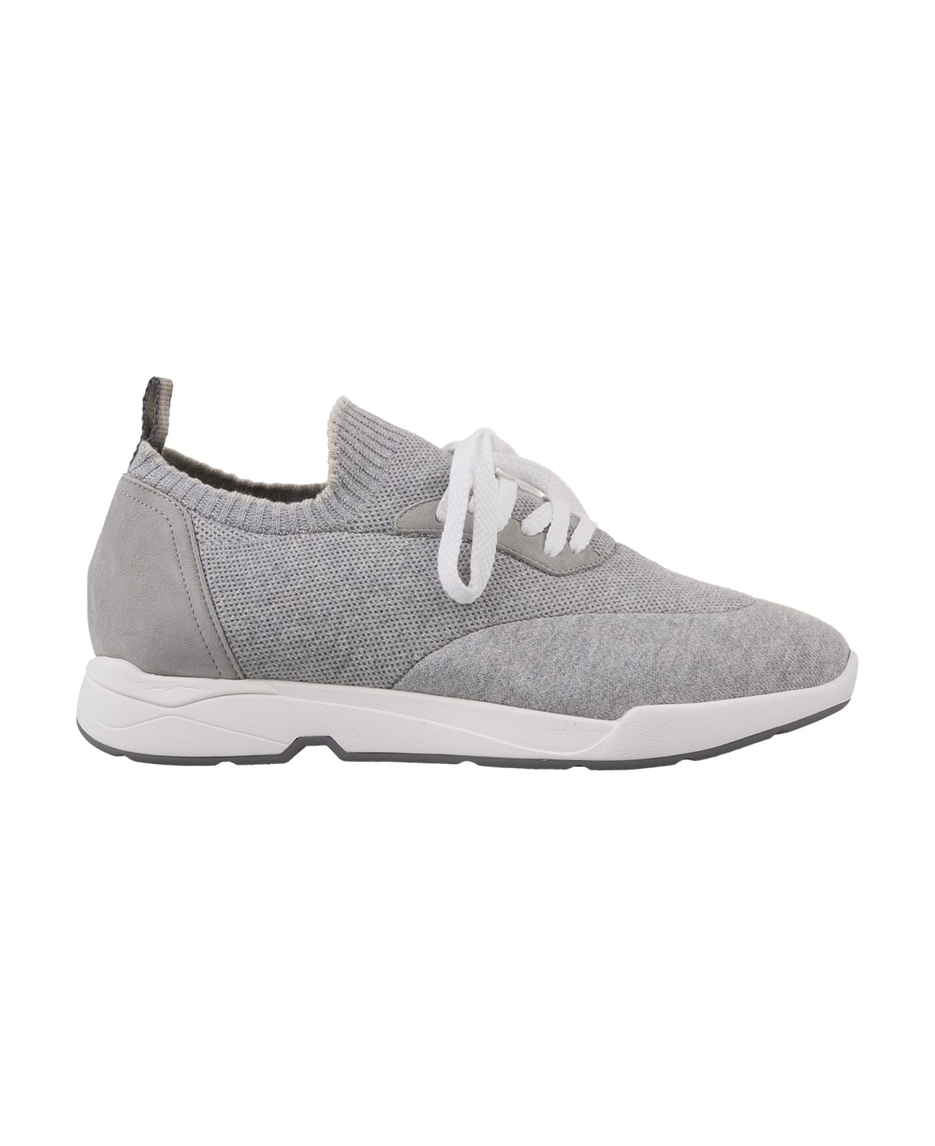 Andrea Ventura W-dragon Sneakers In Grey Fashion Fabric - Grey