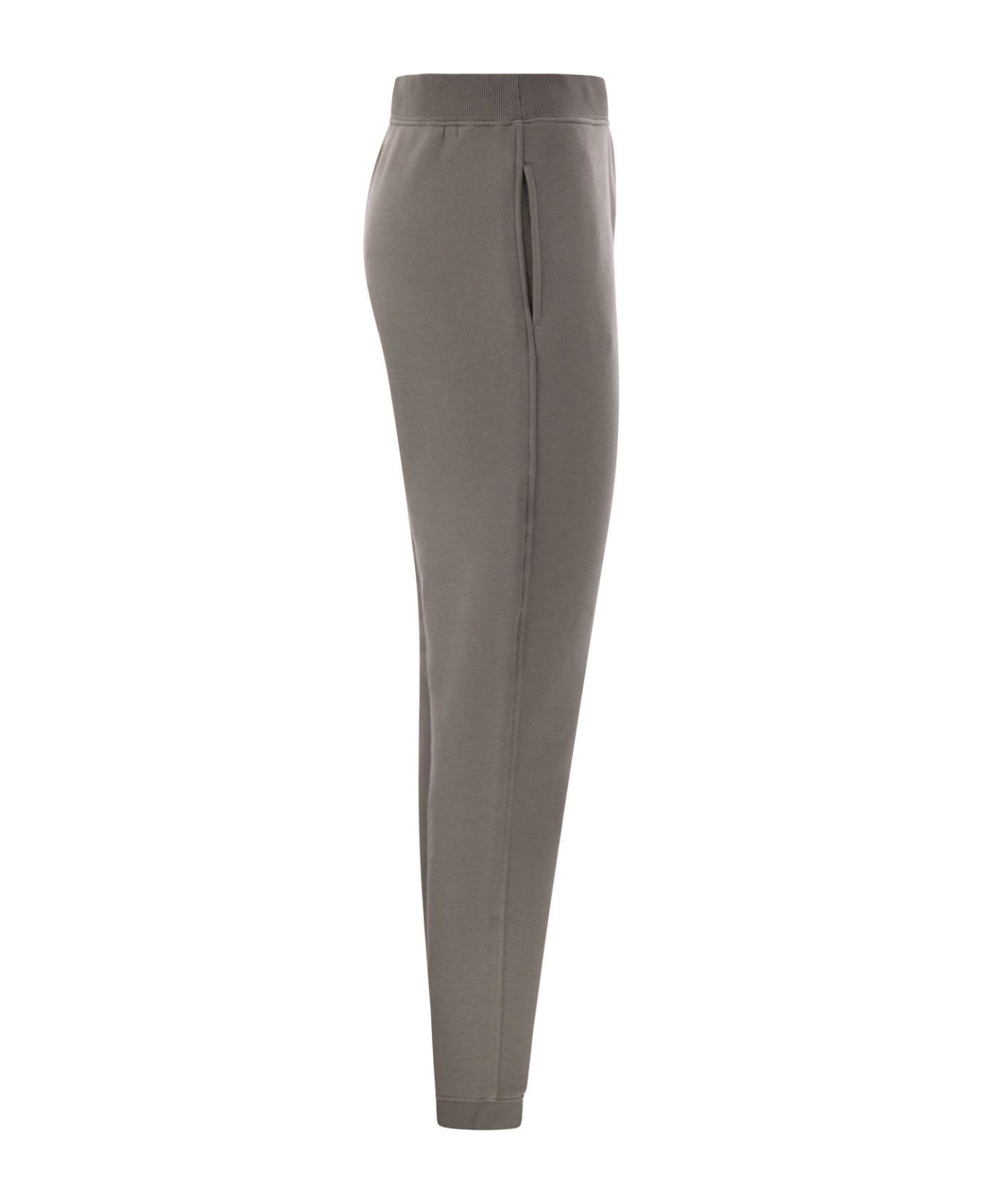 'S Max Mara Logo Embroidered Jogging Trousers - LIGHT GREY