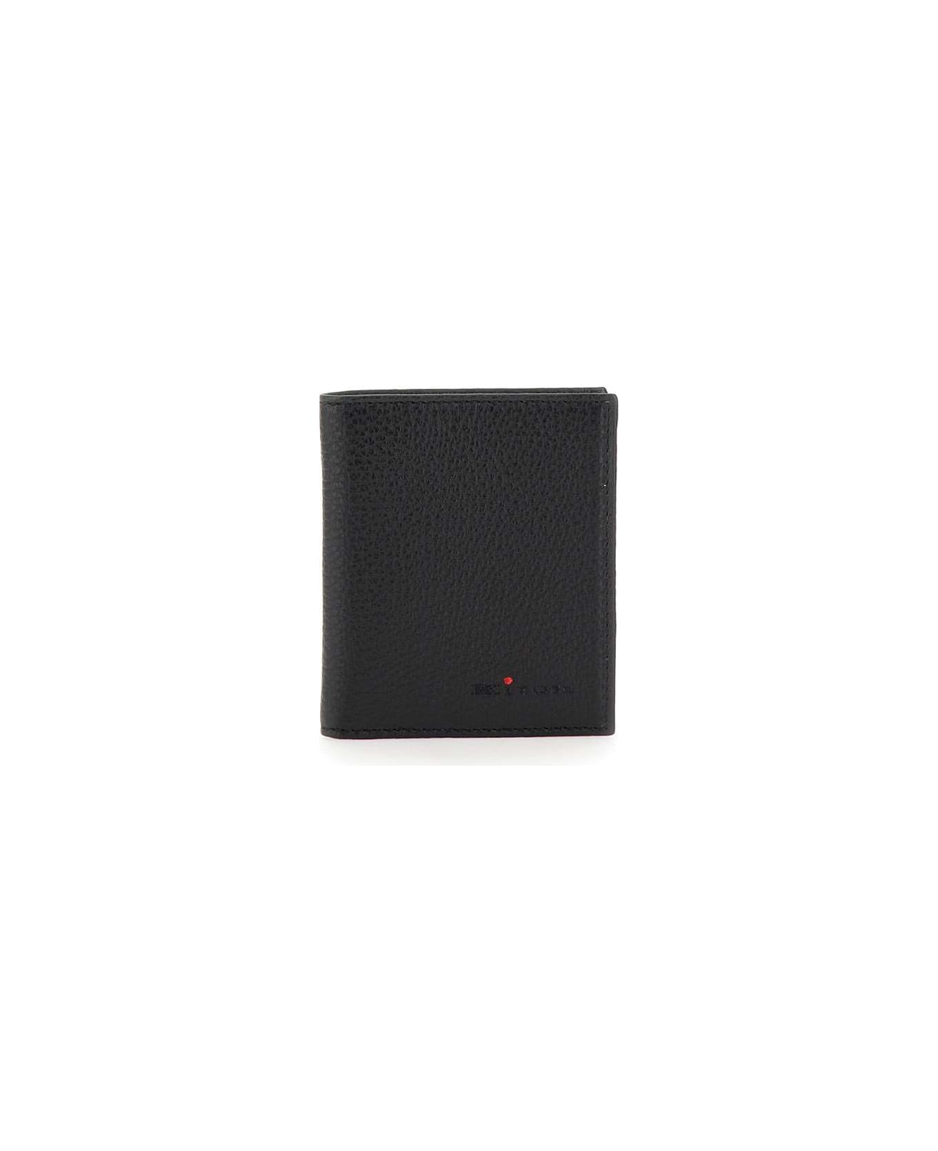 Kiton Calfskin Wallet - BLACK 財布