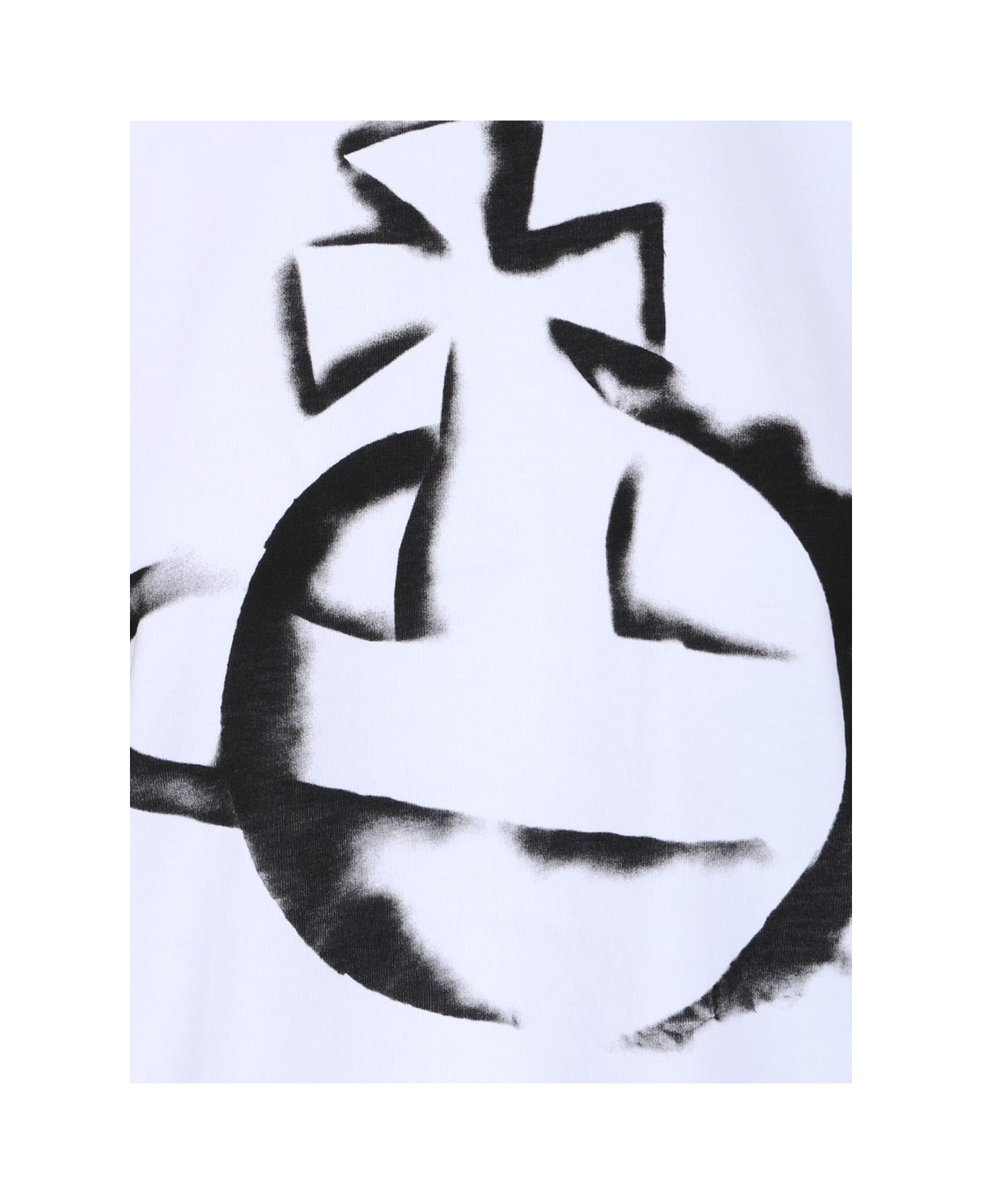 Vivienne Westwood 
stencil Orb
 T-shirt - WHITE