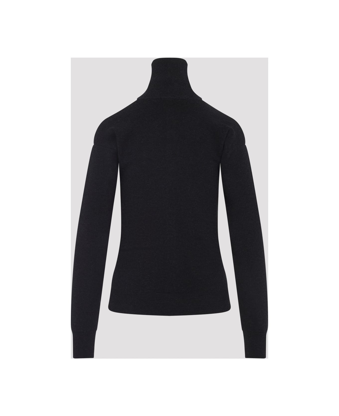 Lemaire Buttoned Fitted Cardigan - Anthracite Melange