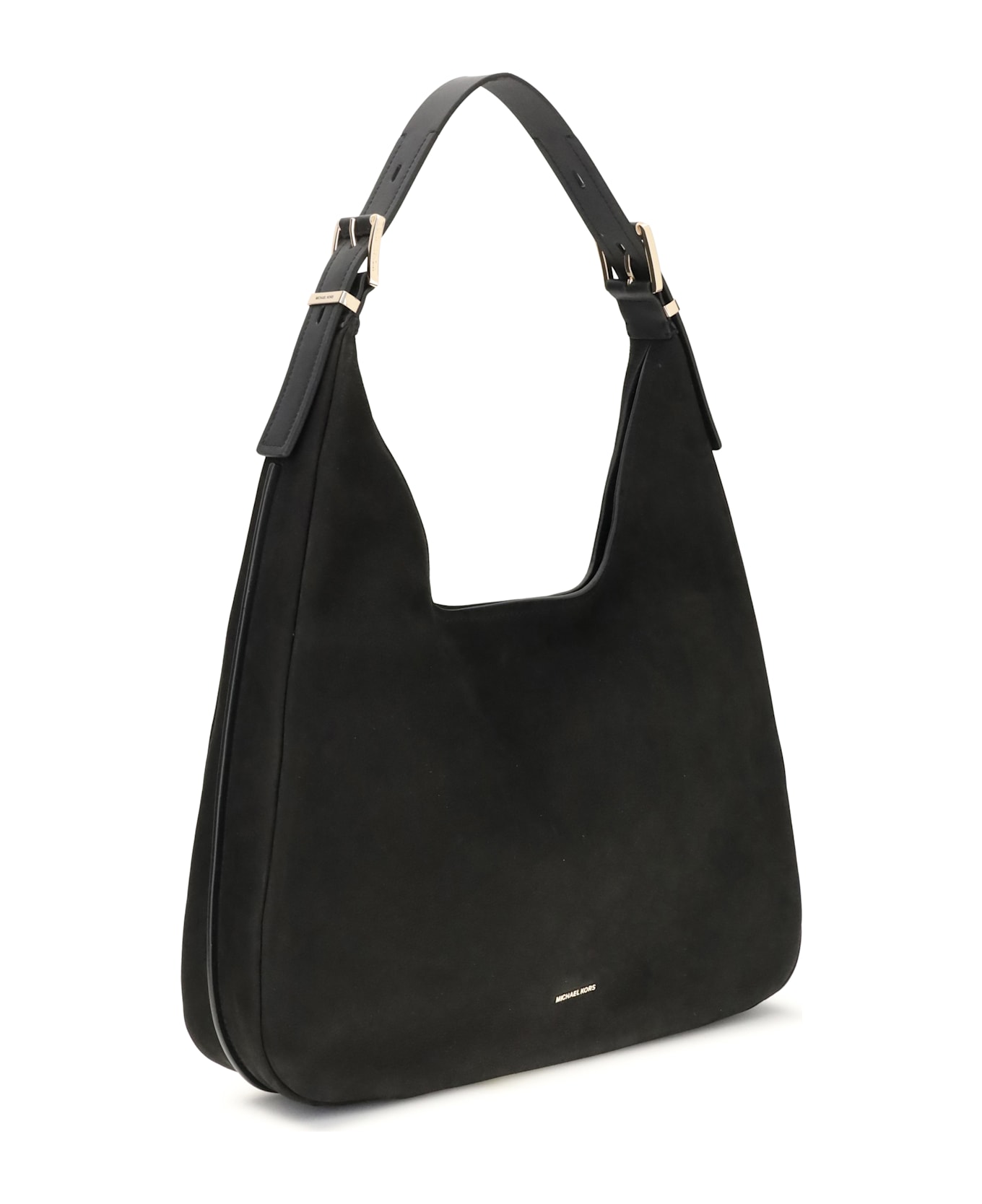 Michael Kors Nolita Large Nubuck Shoulder Bag - BLACK