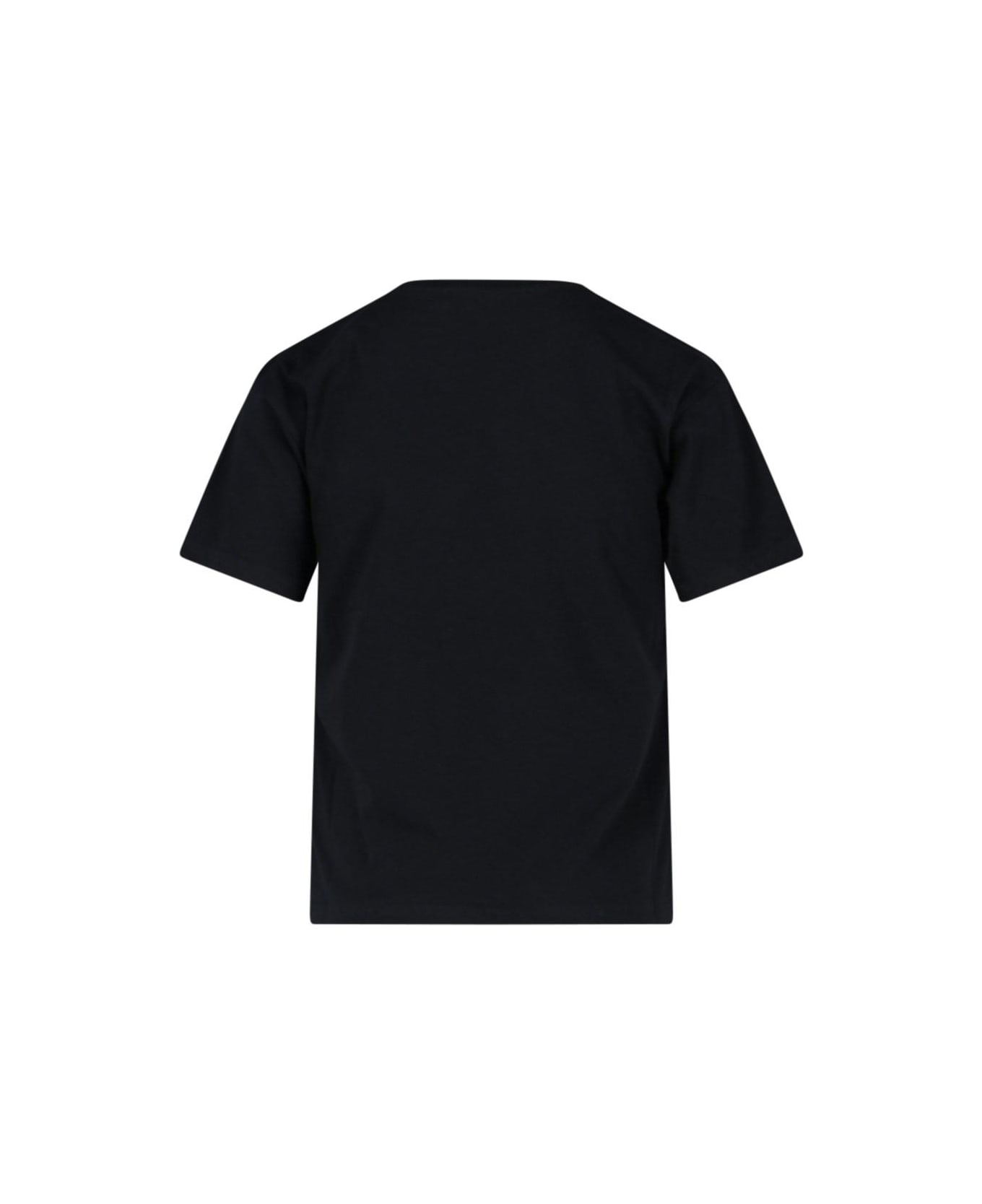 Recycled Cotton Utility Jacket 'crystal Logo' T-shirt - Black