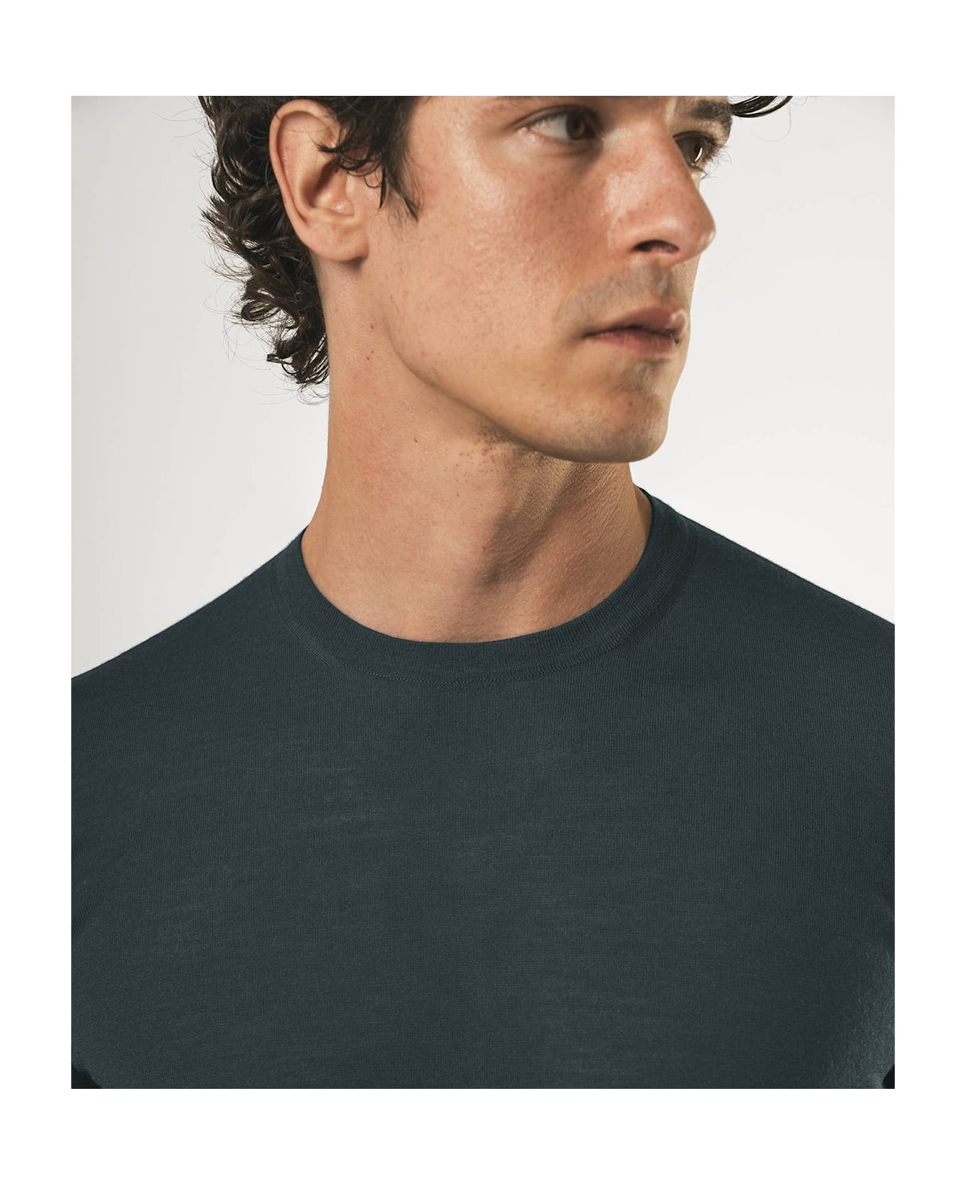 Larusmiani Crewneck Roquebrune T-Shirt - DimGray