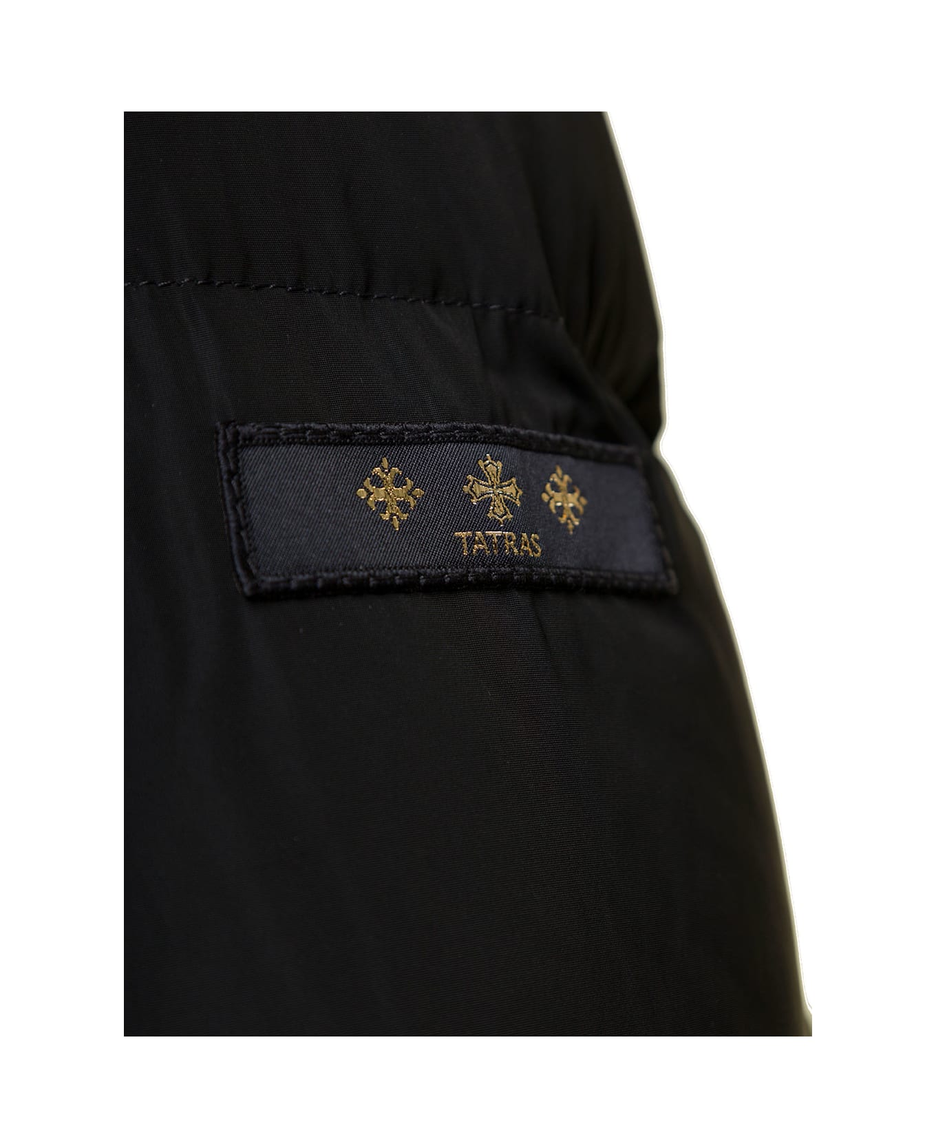 TATRAS 'azara' Black Hooded Down Jacket With Logo Detail In Nylon Woman - Black