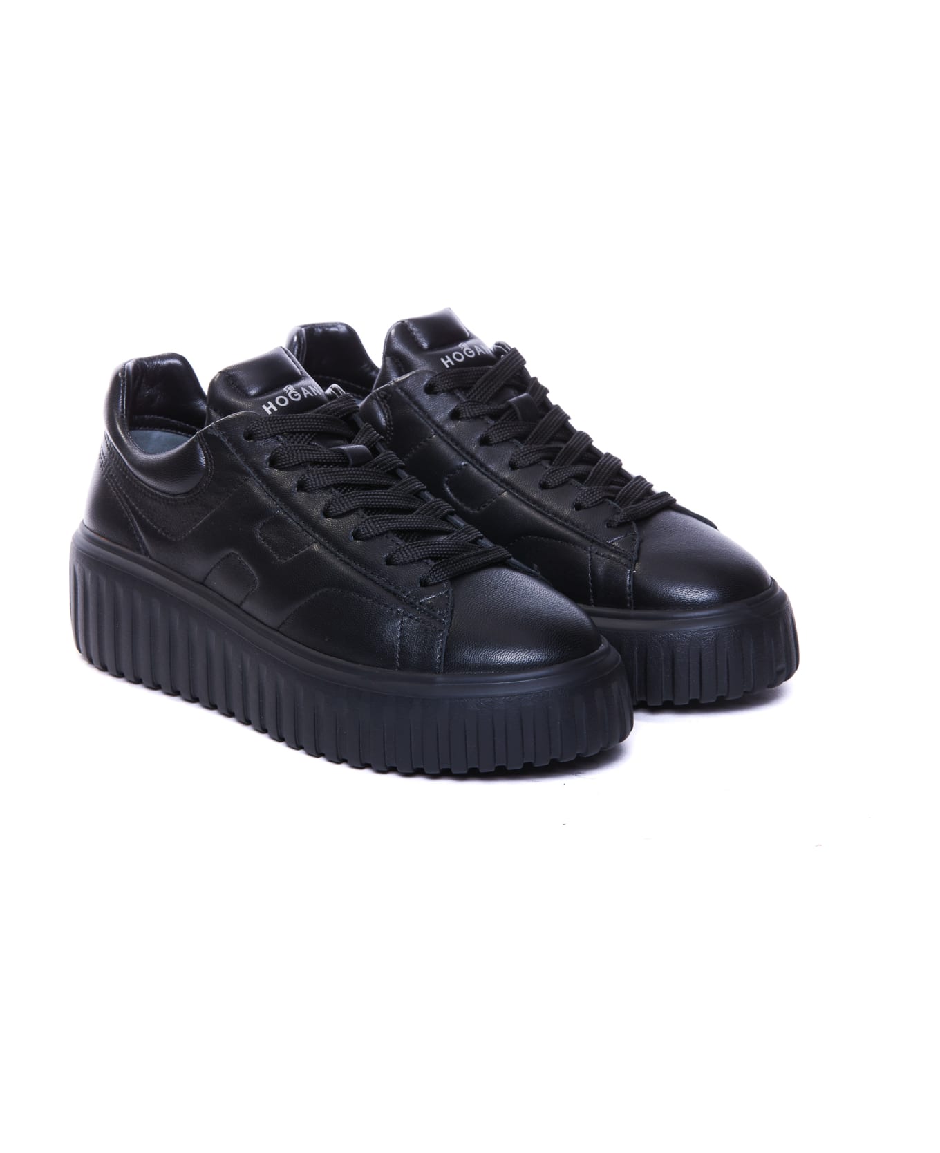 Hogan H-stripes Sneakers - Black