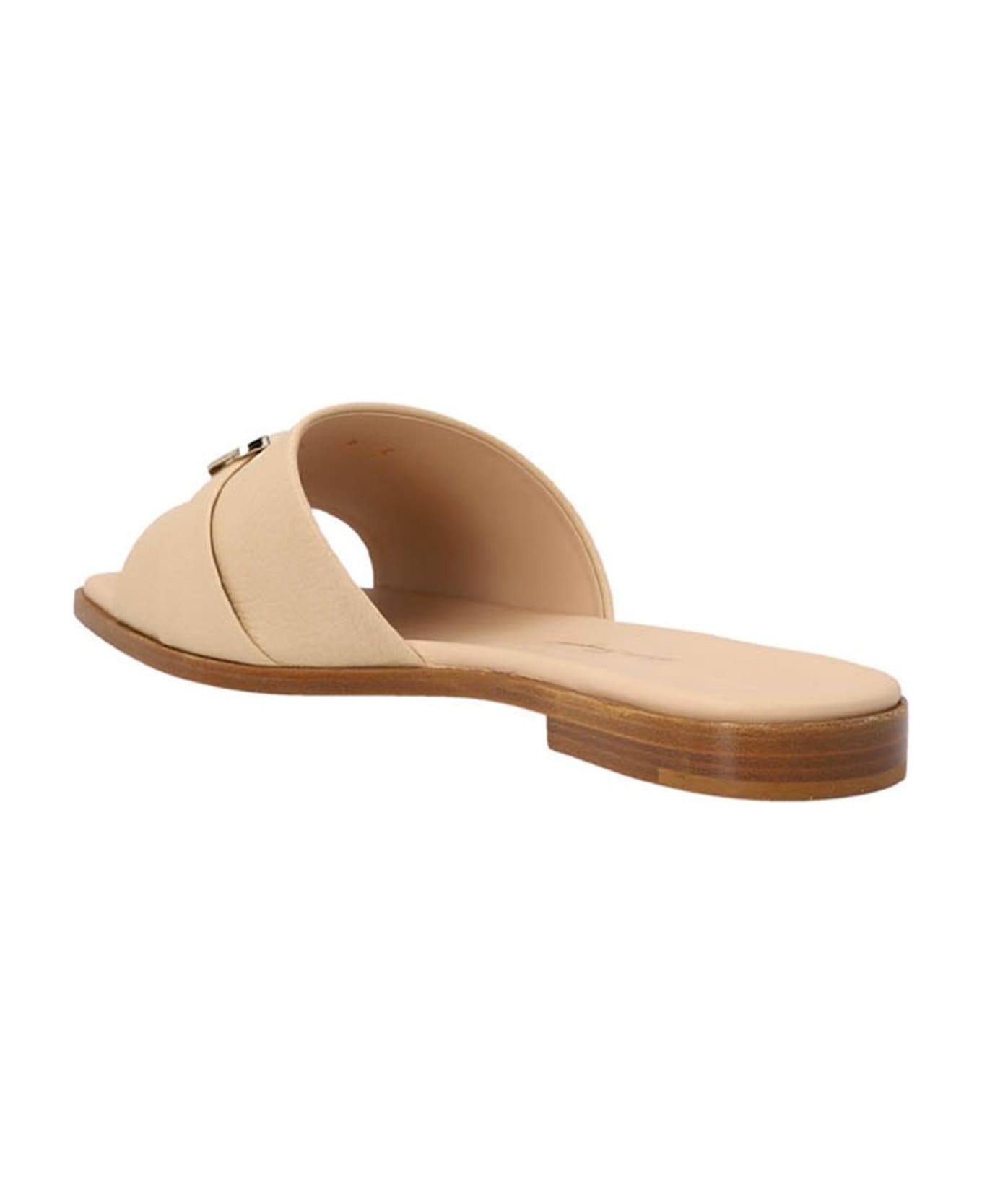Ferragamo Leather Sandals - Beige