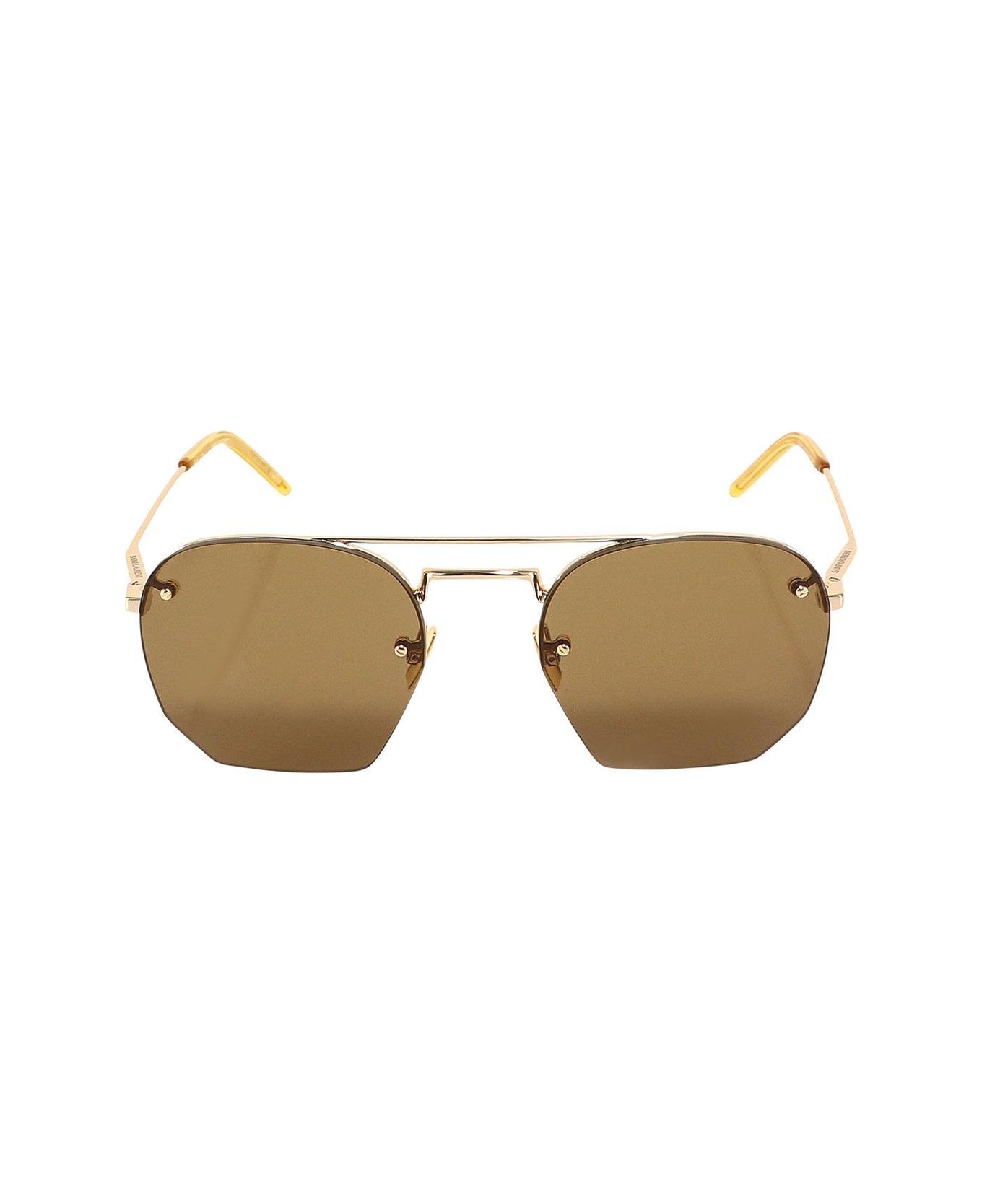 Saint Laurent Eyewear Sl 422 Sunglasses - Gold Brown