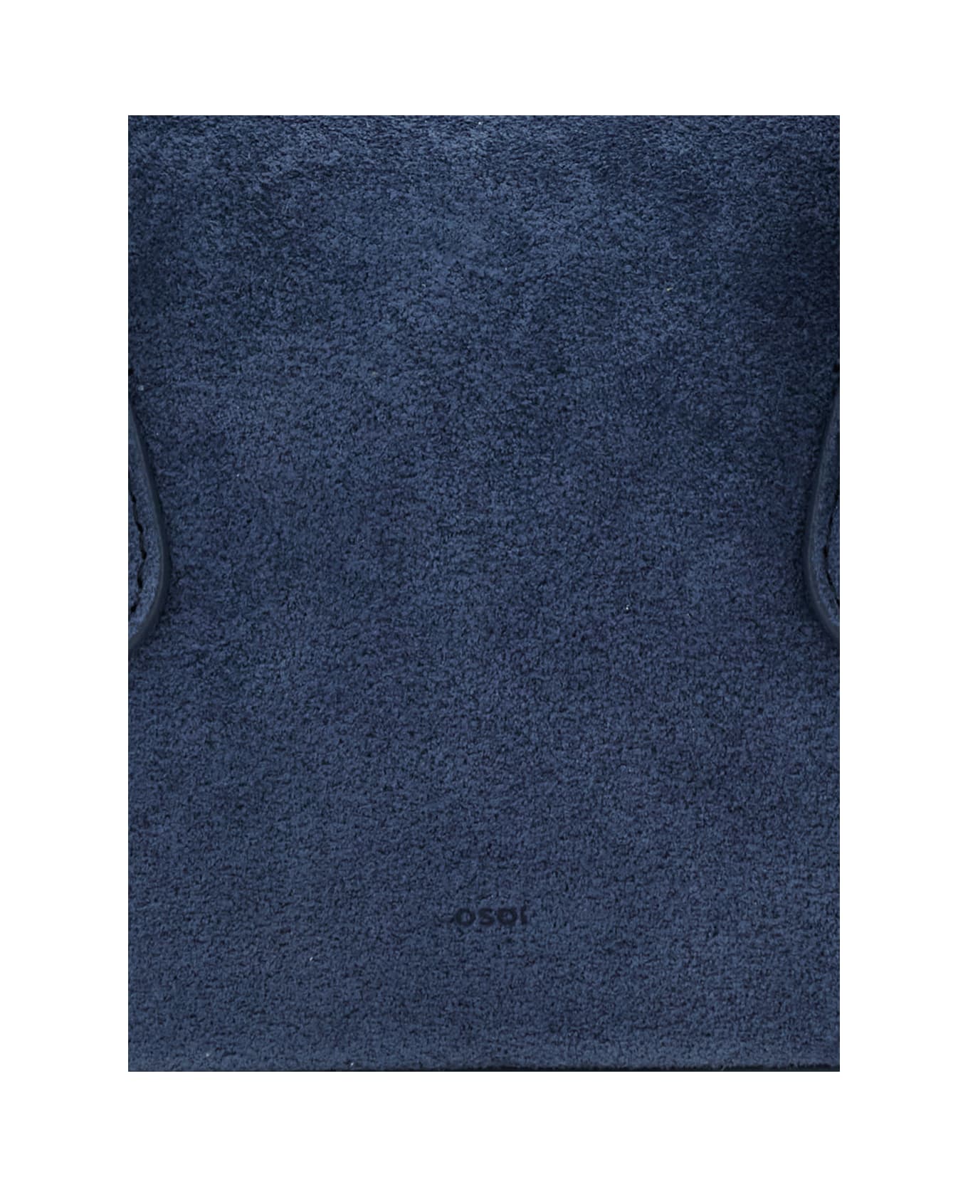 OSOI 
boat Wide Mini
 Blue Shoulder Bag With Round Handles In Suede Woman - Blu