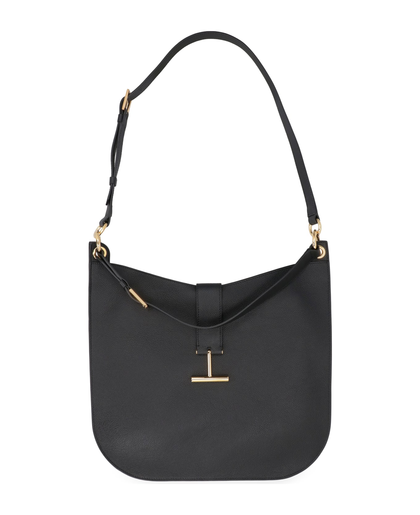 Tom Ford Tara Leather Crossbody Bag - BLACK