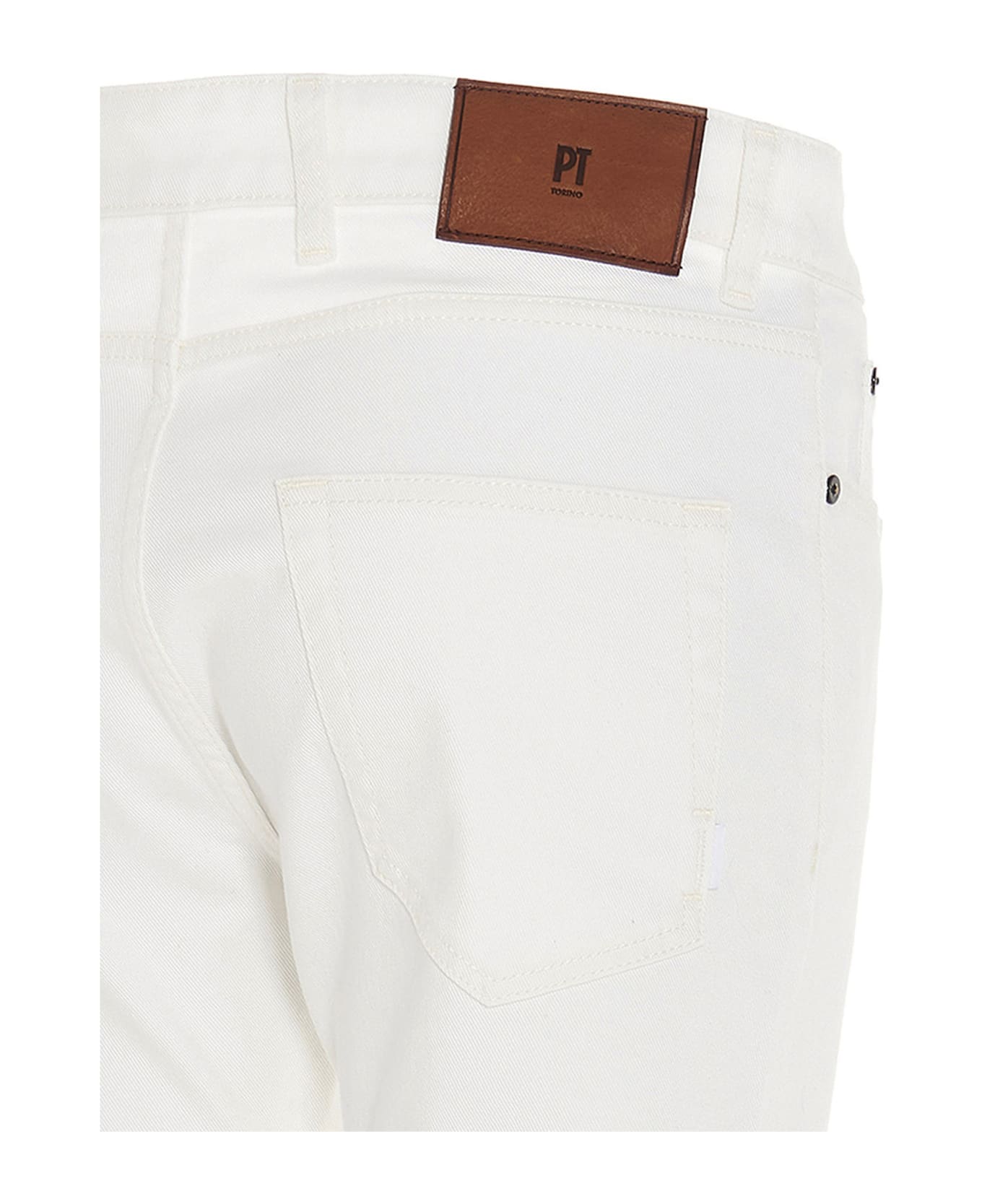 PT Torino 'rock' Jeans - White ボトムス