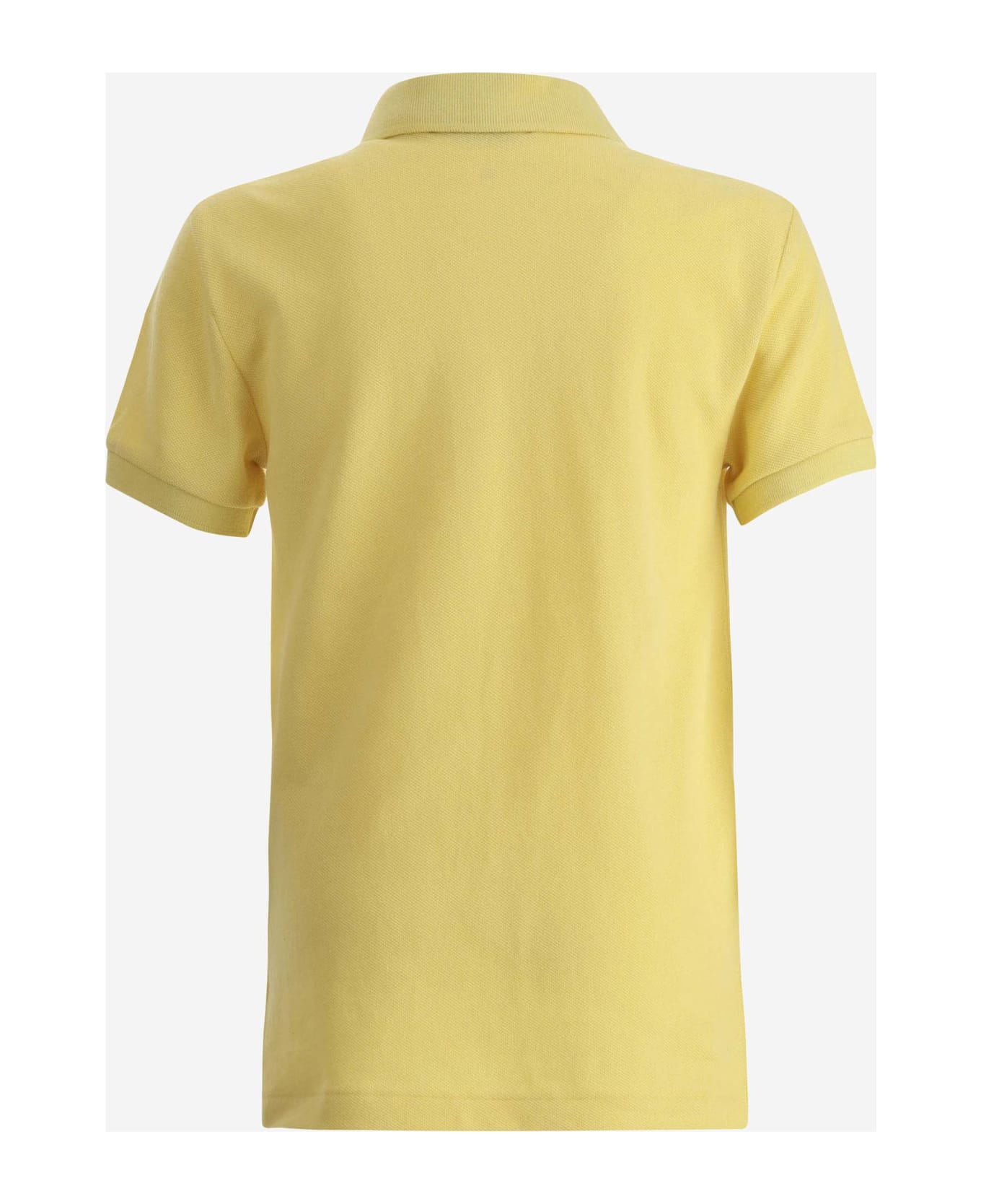 Polo Ralph Lauren Cotton Polo Shirt With Logo - Yellow トップス