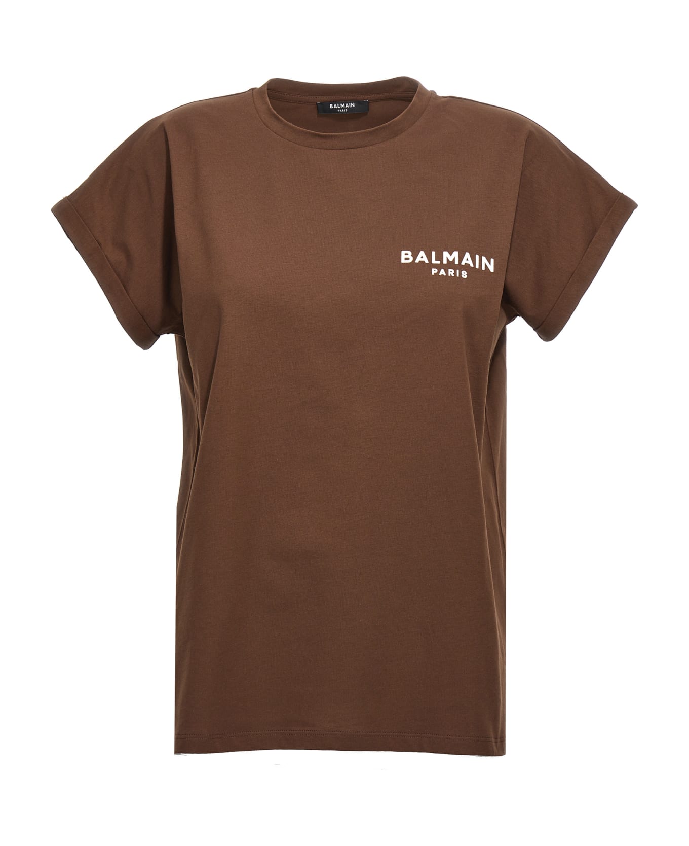Balmain Logo T-shirt - Brown