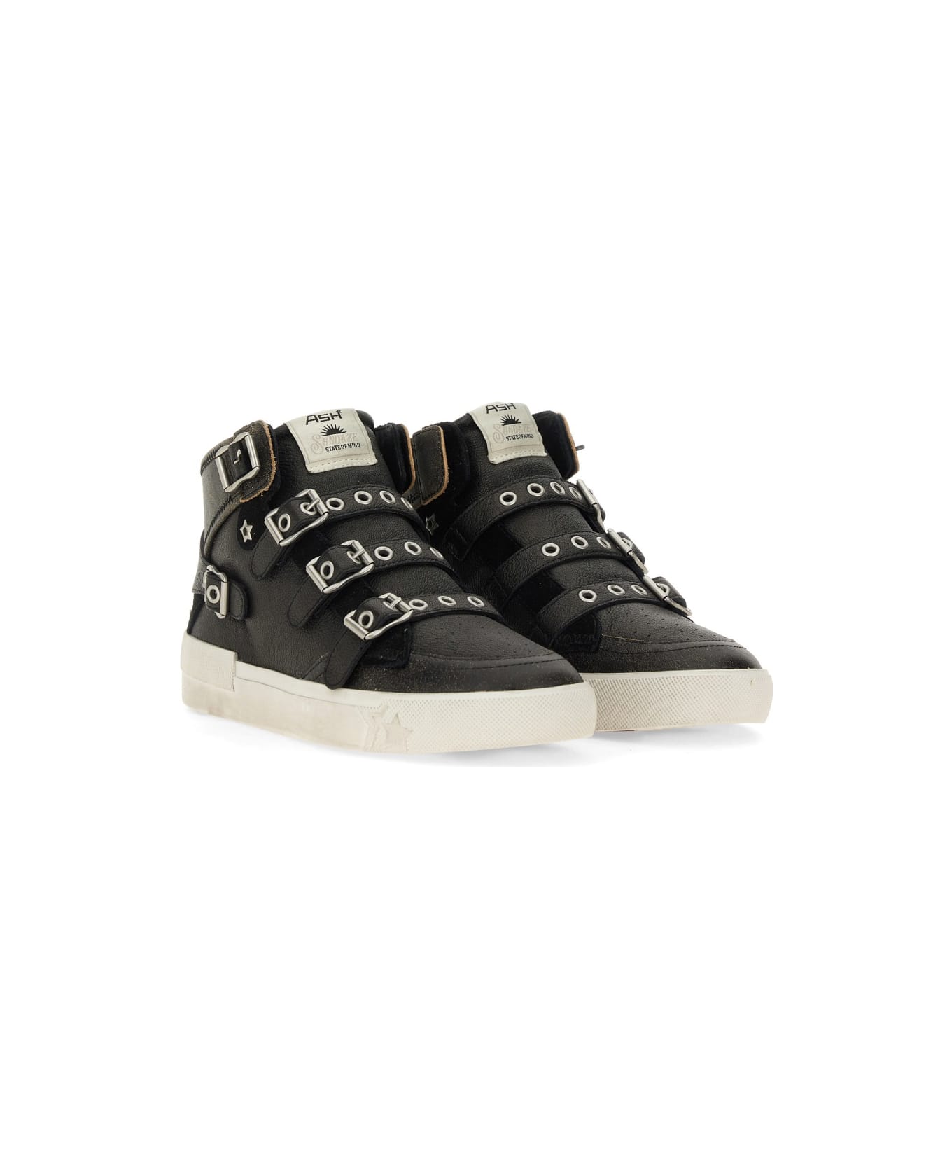 Ash Moonlight Buckle Sneaker - BLACK