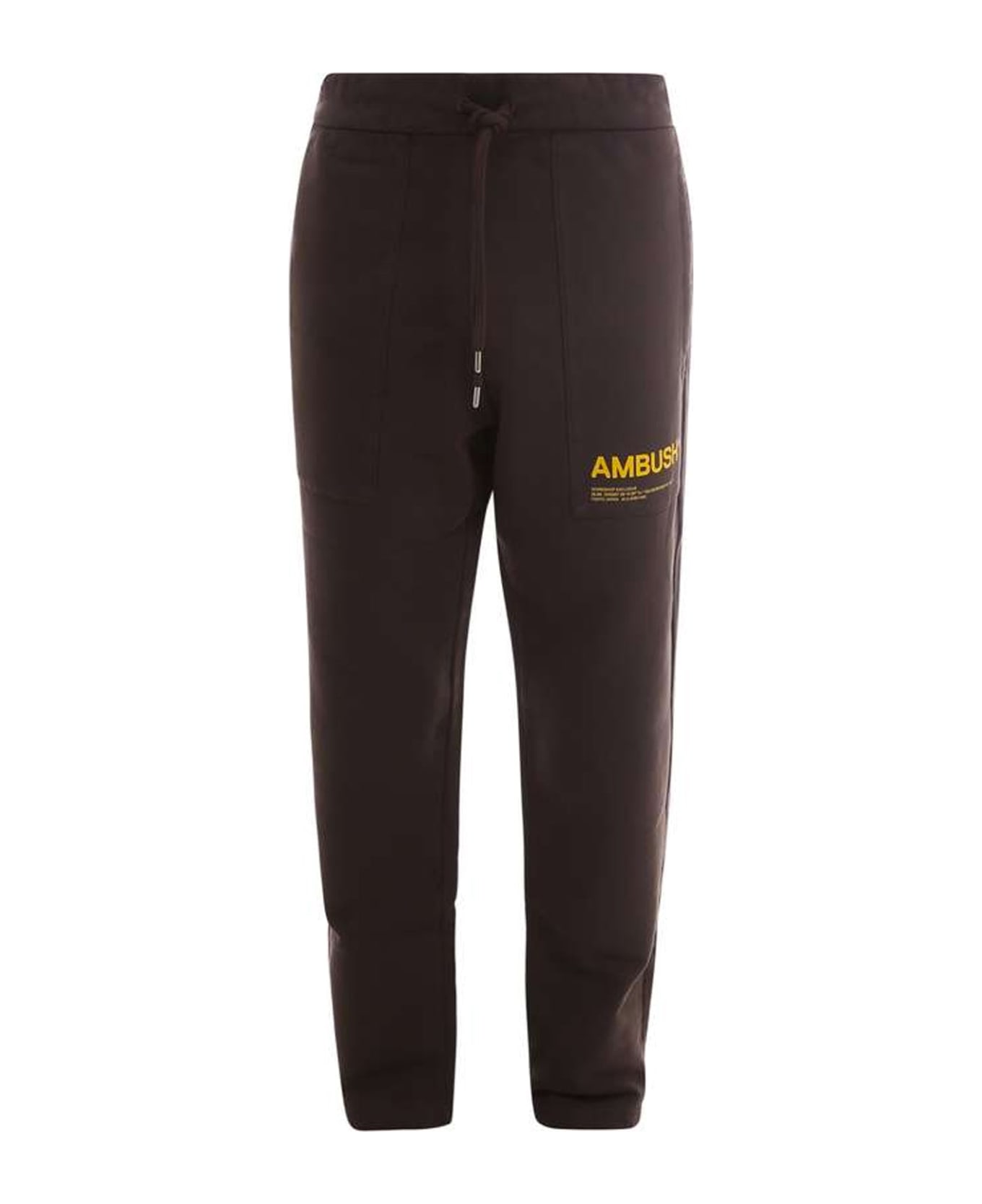 AMBUSH Cotton Logo Sweatpants - Brown スウェットパンツ